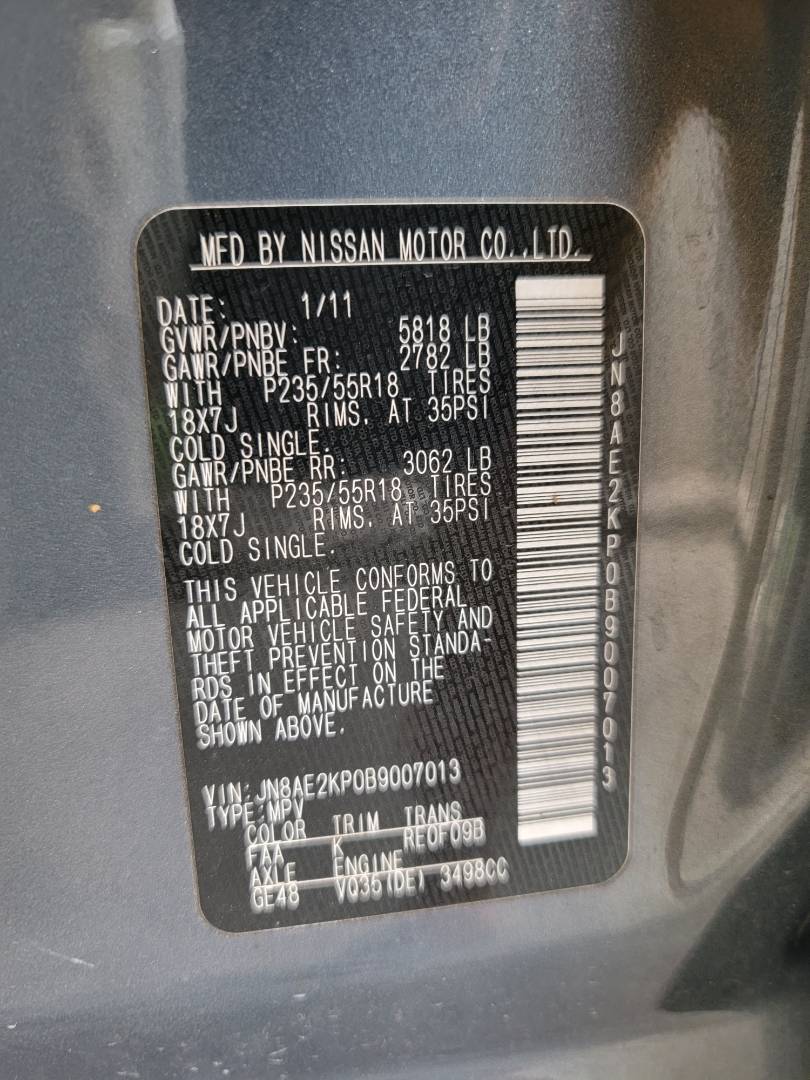 2011 NISSAN QUEST — 157828 Miles — Lot 38346251 - Marhaba Auctions Used Cars - Image 11