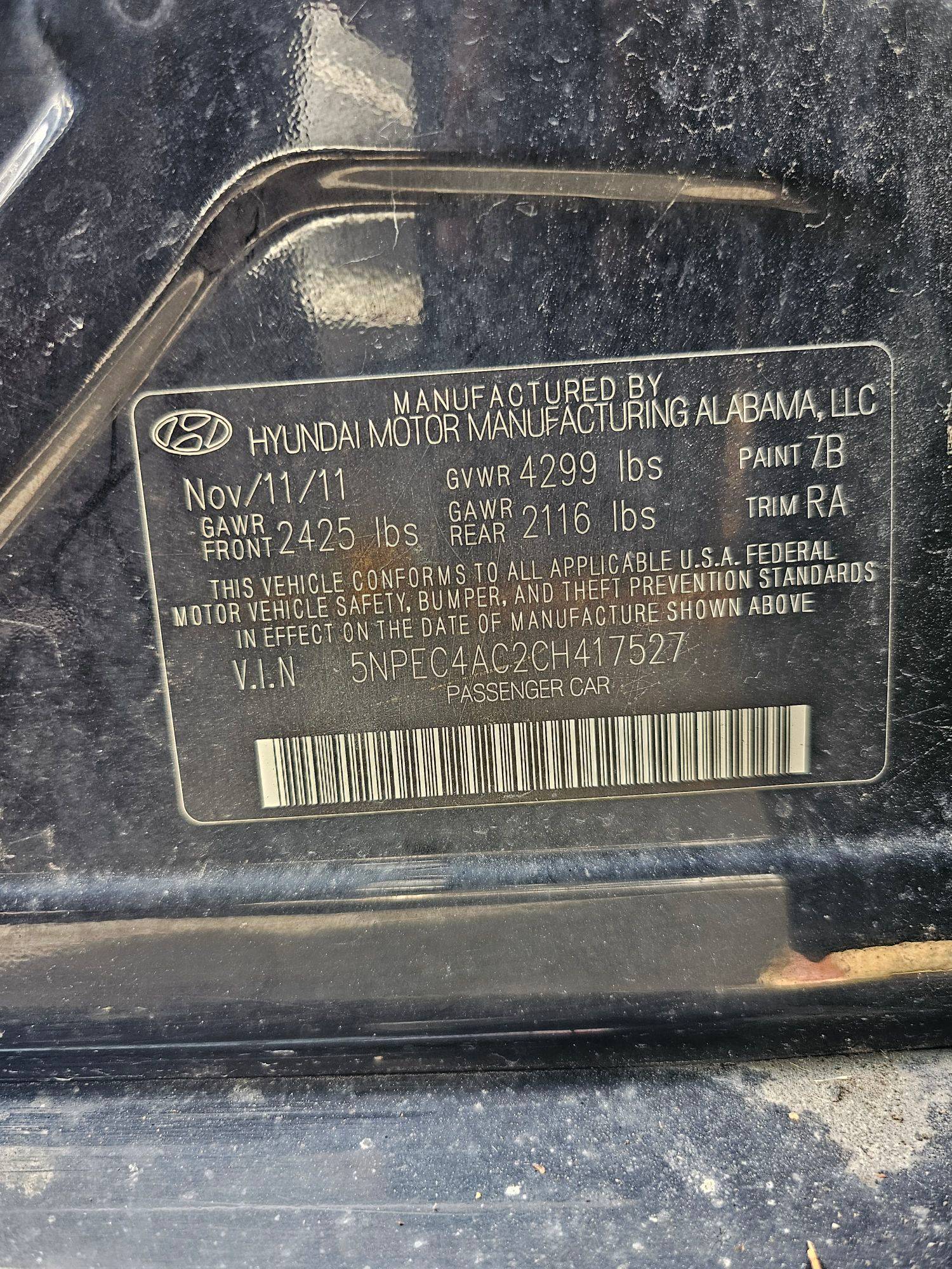 HYUNDAI SONATA 2012 - Marhaba Auction Used Cars - Image 10