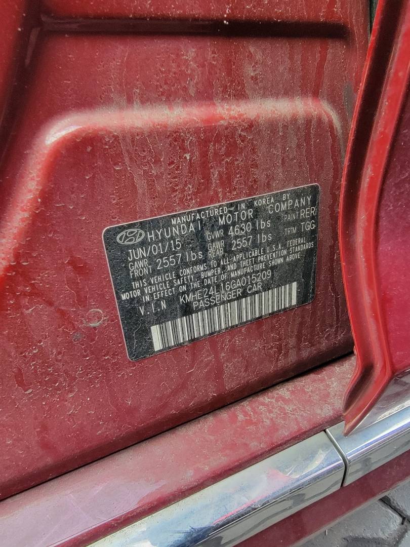 HYUNDAI SONATA 2016 - Marhaba Auction Used Cars - Image 8