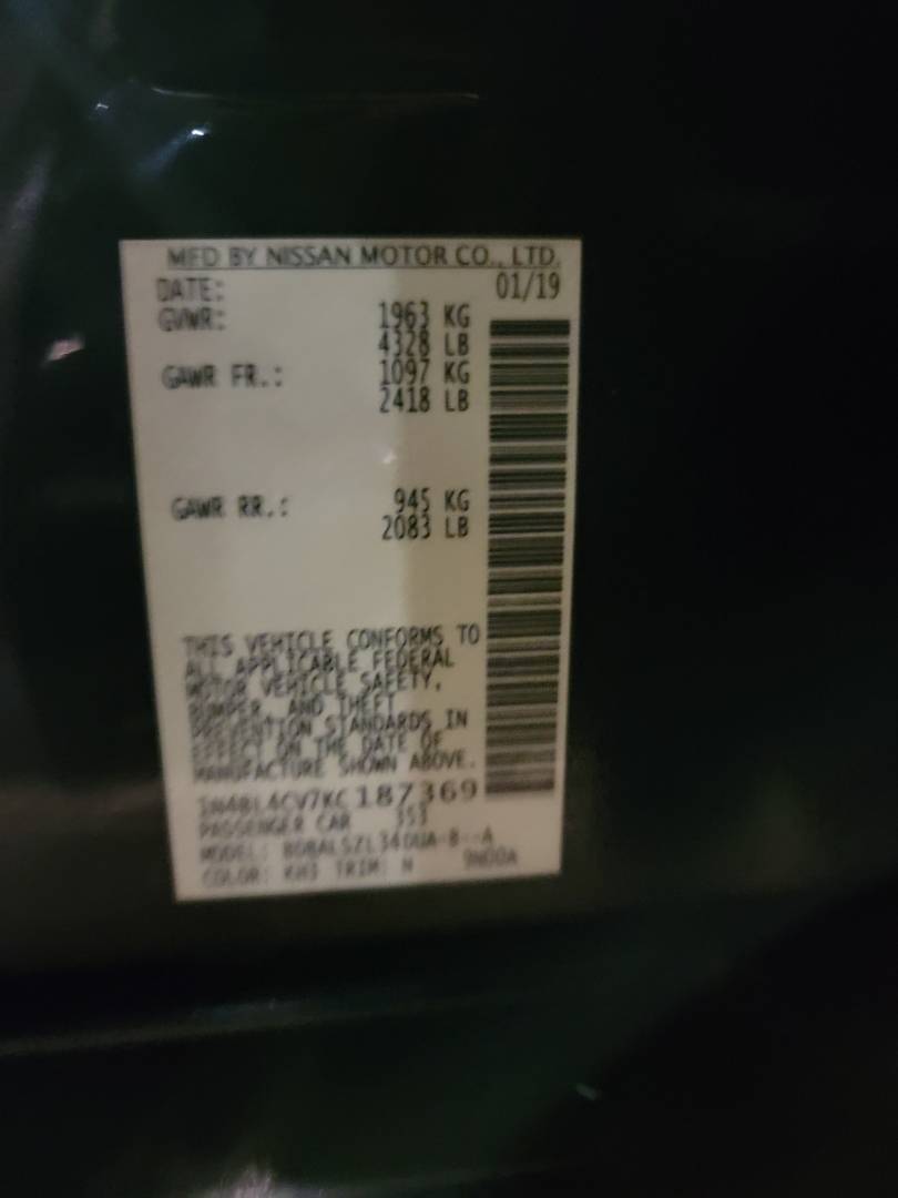 2019 NISSAN ALTIMA — 151066 Miles — Lot KC187369 — Main - Marhaba Auctions Used Cars - Image 8