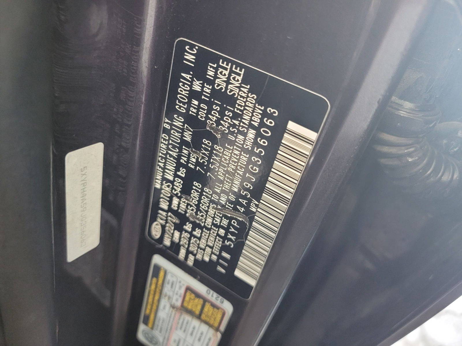 KIA SORENTO 2018 - Marhaba Auction Used Cars - Image 9