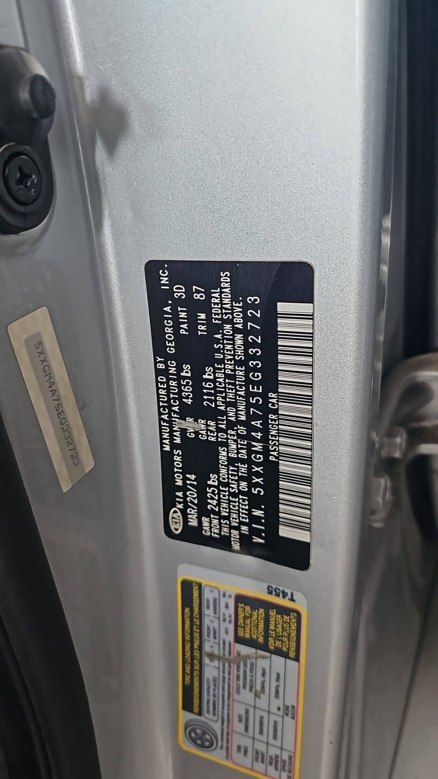 KIA OPTIMA 2014 - Marhaba Auction Used Cars - Image 5