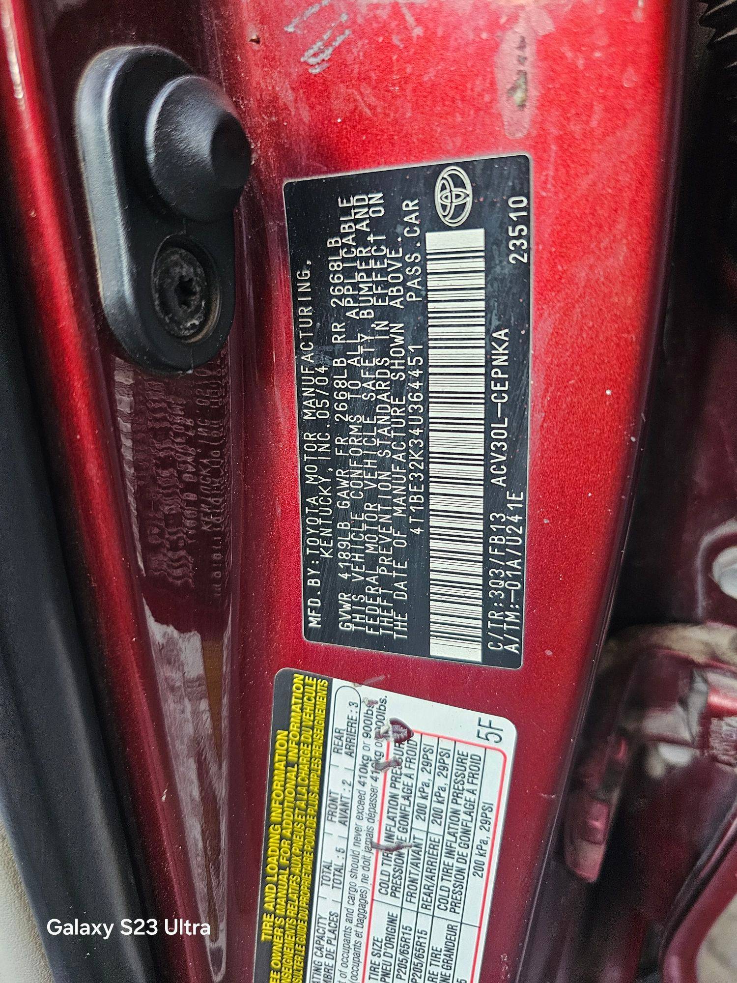 TOYOTA CAMRY 2004 - Marhaba Auction Used Cars - Image 9