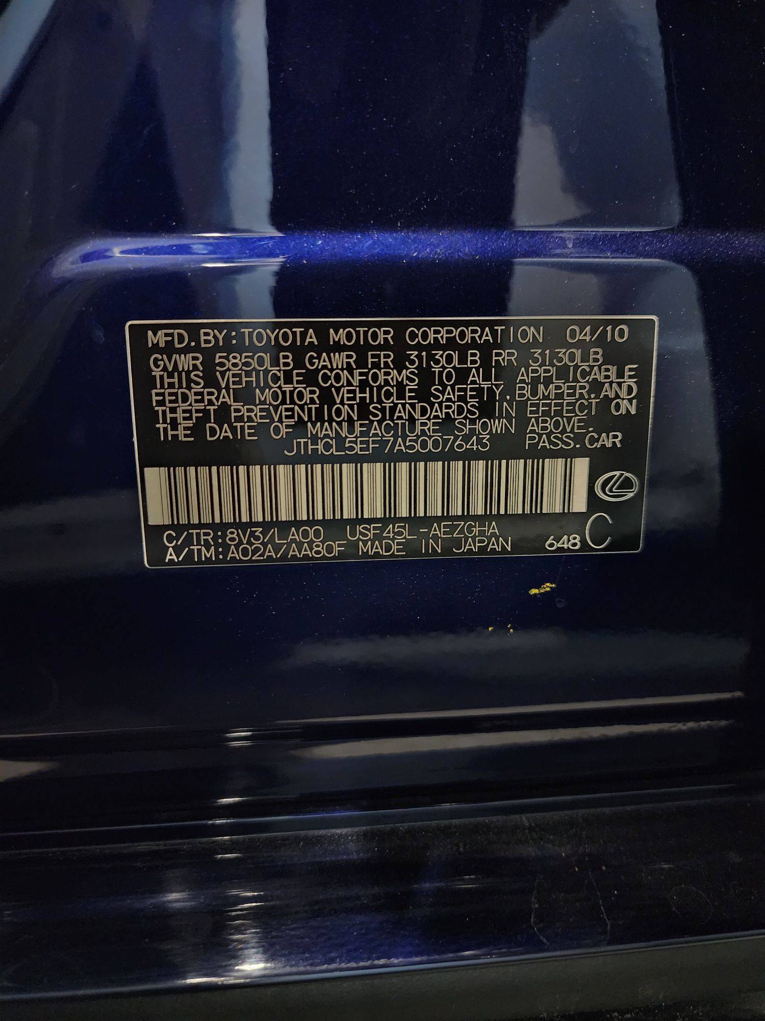 LEXUS LS 460 2010 - Marhaba Auction Used Cars - Image 11