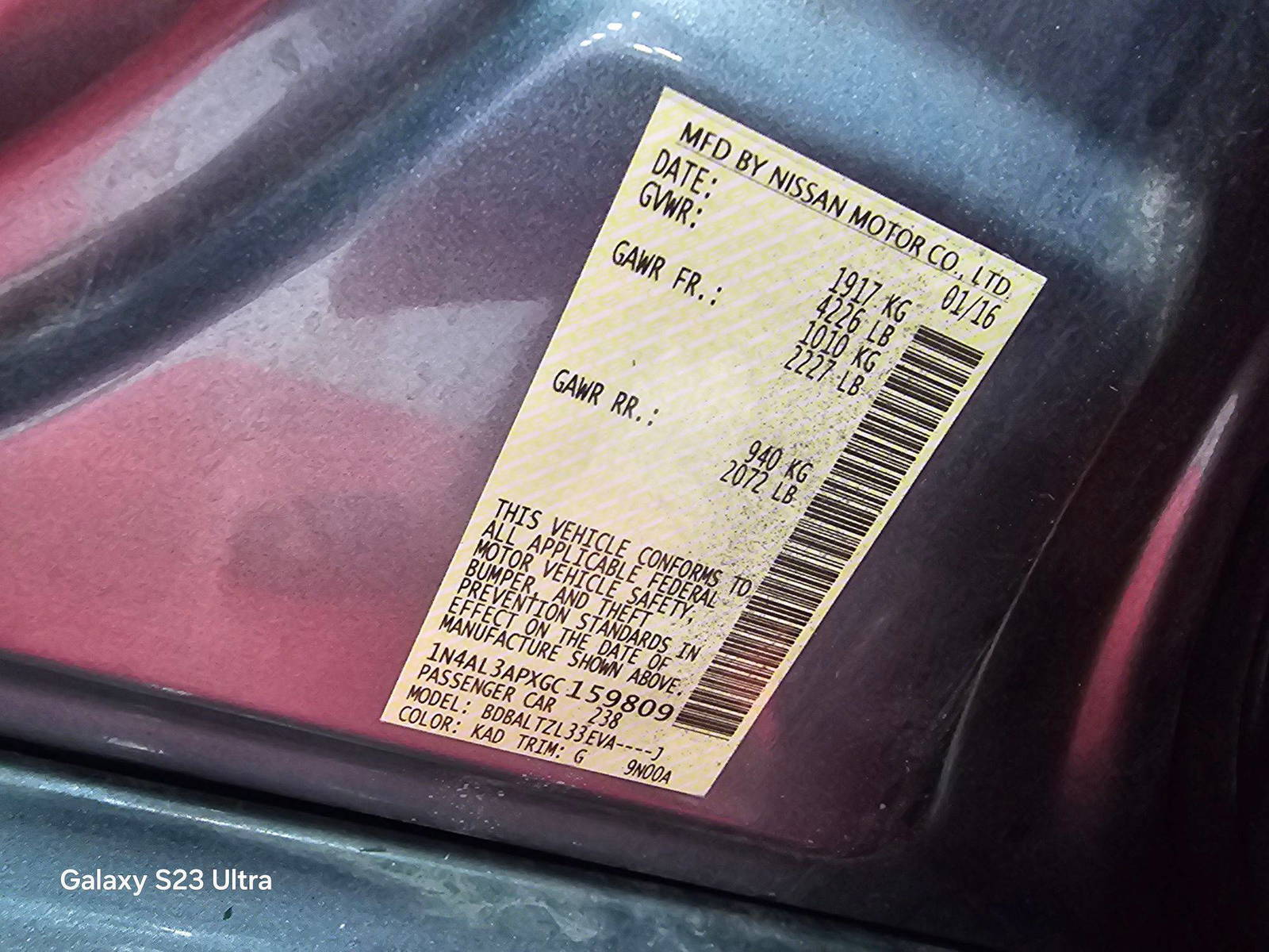 NISSAN ALTIMA 2016 - Marhaba Auction Used Cars - Image 8