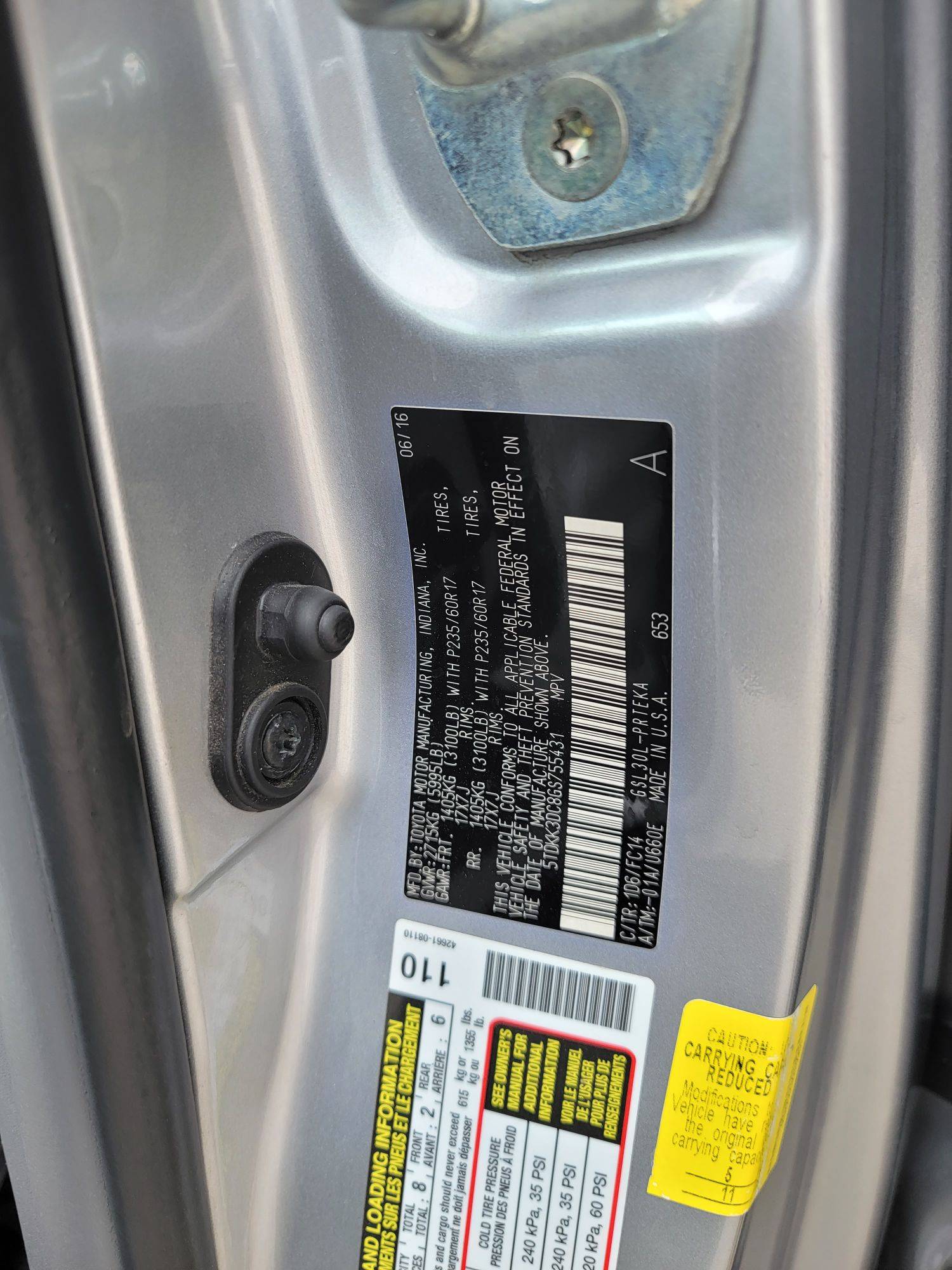 TOYOTA SIENNA 2016 - Marhaba Auction Used Cars - Image 10