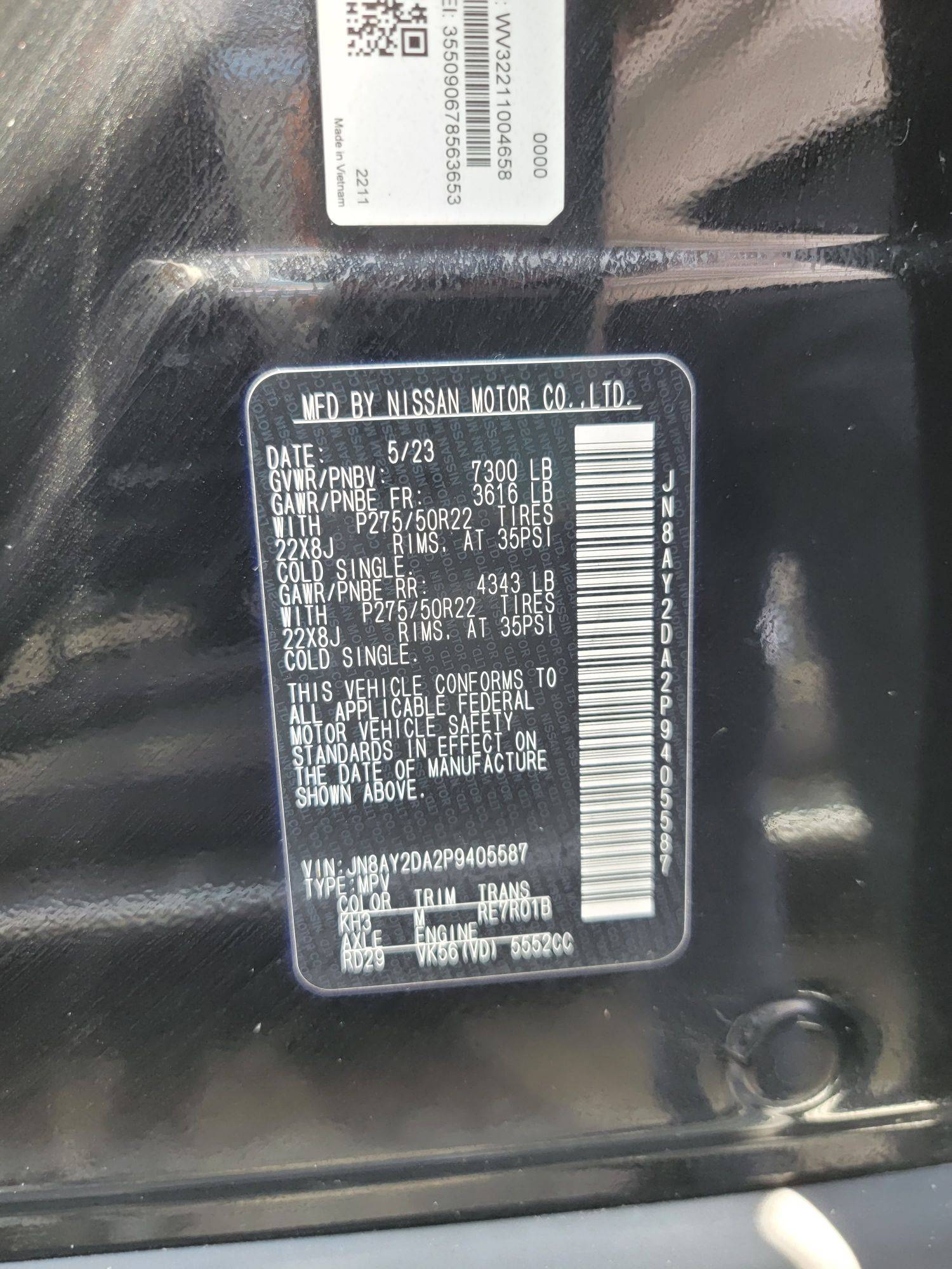 NISSAN ARMADA 2023 - Marhaba Auction Used Cars - Image 10