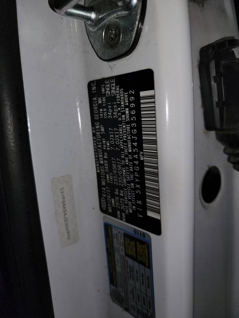 KIA SORENTO 2018 - Marhaba Auction Used Cars - Image 9