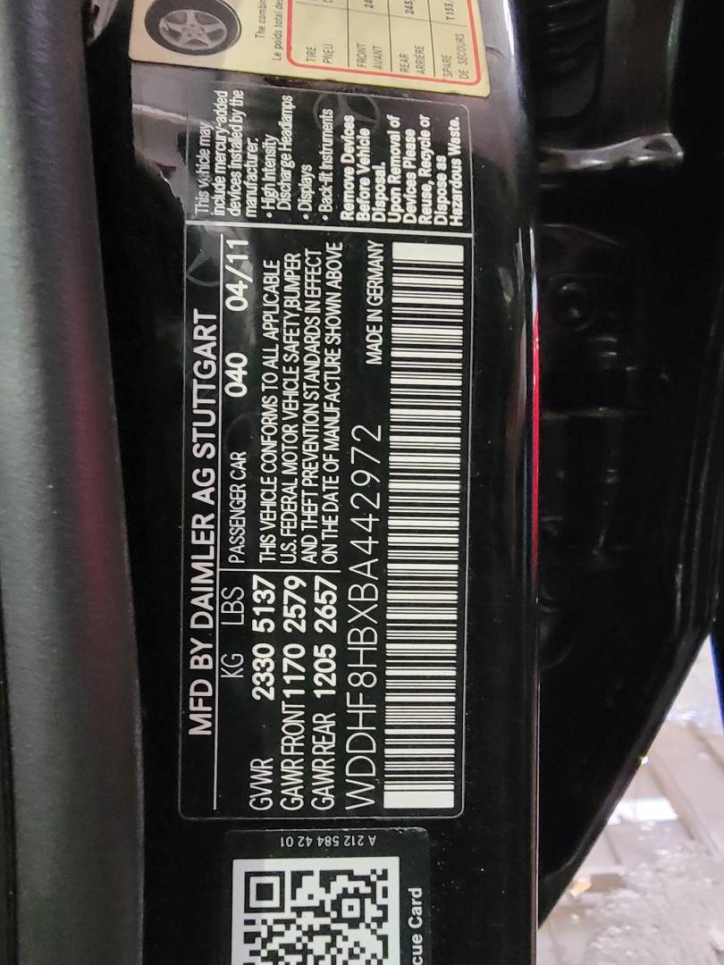2011 MERCEDES BENZ E 350 — 187554 Miles — Lot XBA442972 — Main - Marhaba Auctions Used Cars - Image 11