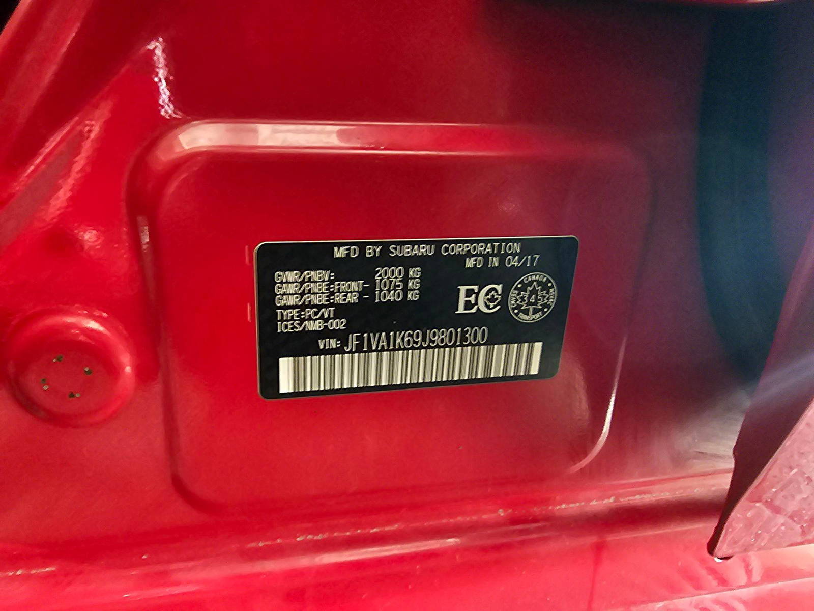 SUBARU WRX 2018 - Marhaba Auction Used Cars - Image 8