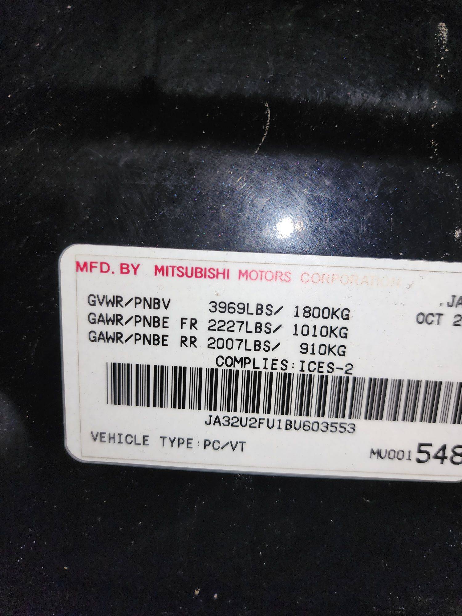 2011 MITSUBISHI LANCER — 126308 KM — Lot 71157274 — Al Quoz - Marhaba Auctions Used Cars - Image 10