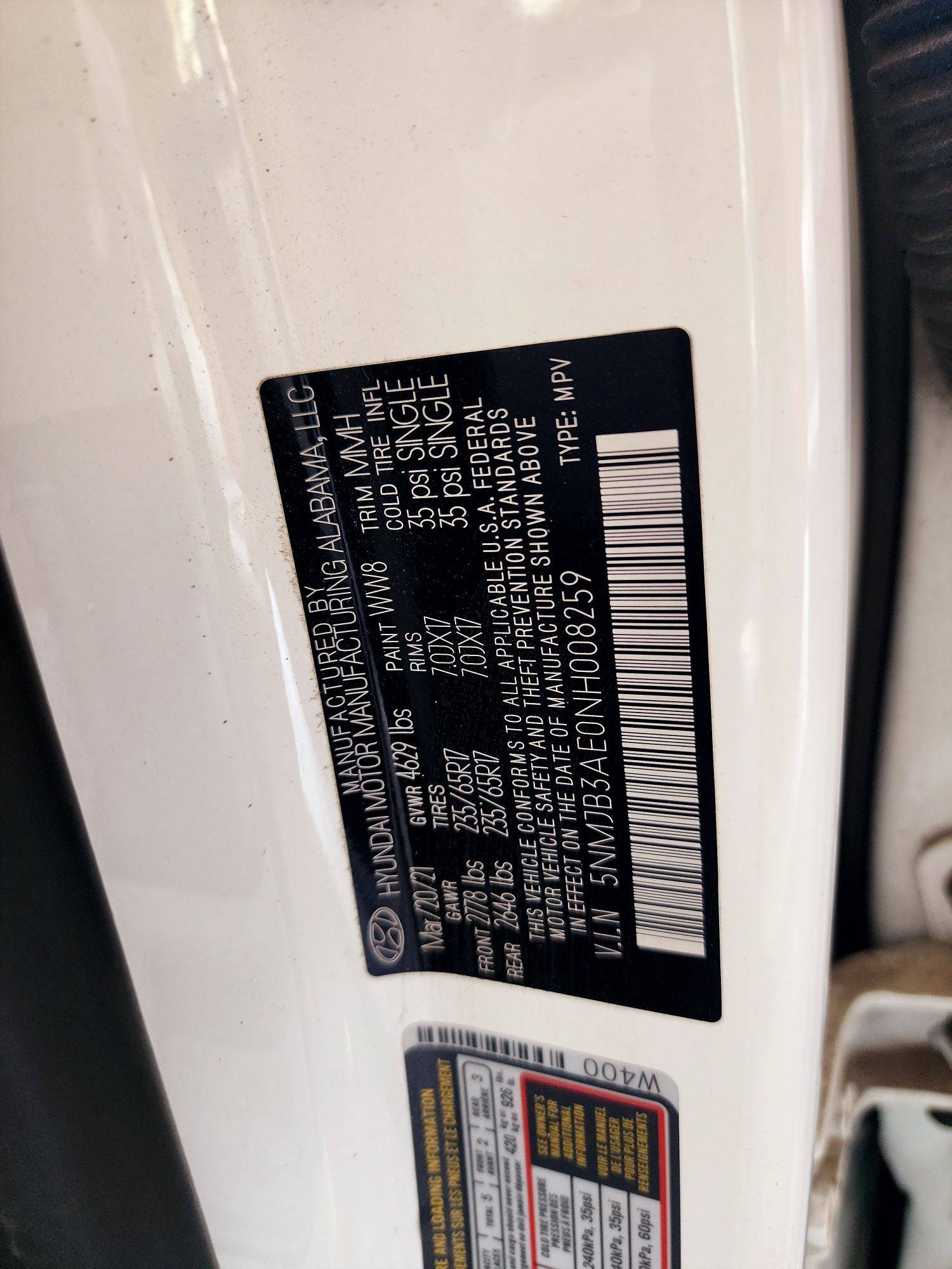 2022 HYUNDAI TUCSON — 41703 Miles — Lot NH008259 — Souq - Marhaba Auctions Used Cars - Image 9