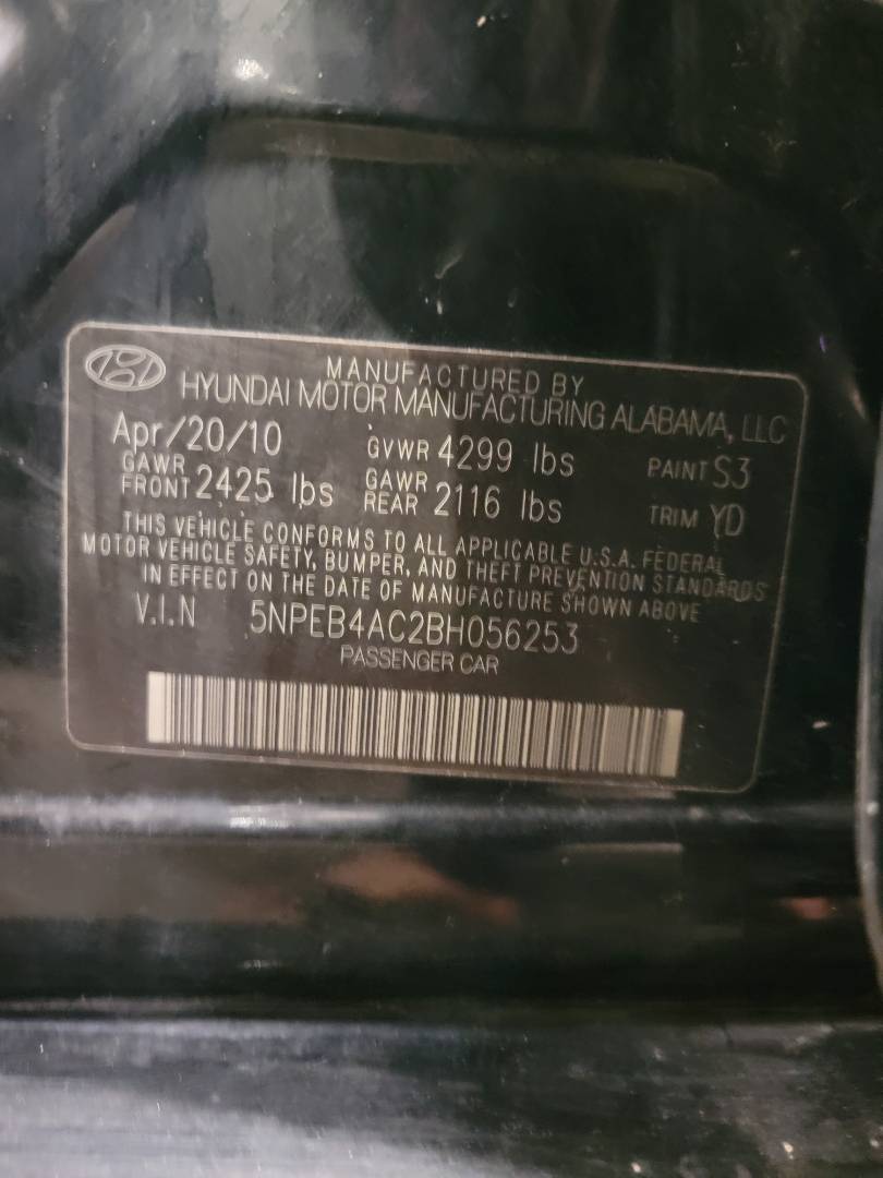 2011 HYUNDAI SONATA — 239996 Miles — Lot 52639524 — Main - Marhaba Auctions Used Cars - Image 10