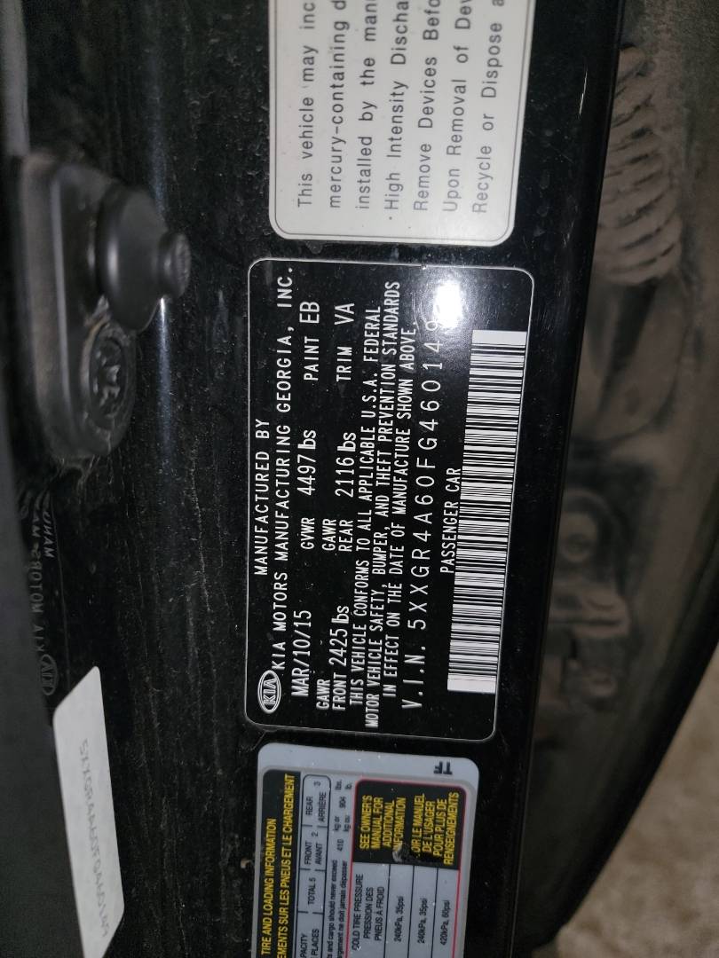 2015 KIA OPTIMA — 198618 Miles — Lot G460149 — Main - Marhaba Auctions Used Cars - Image 11