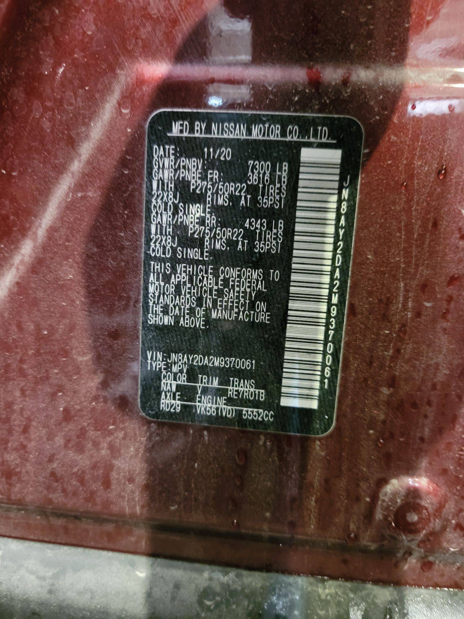 NISSAN ARMADA 2021 - Marhaba Auction Used Cars - Image 10