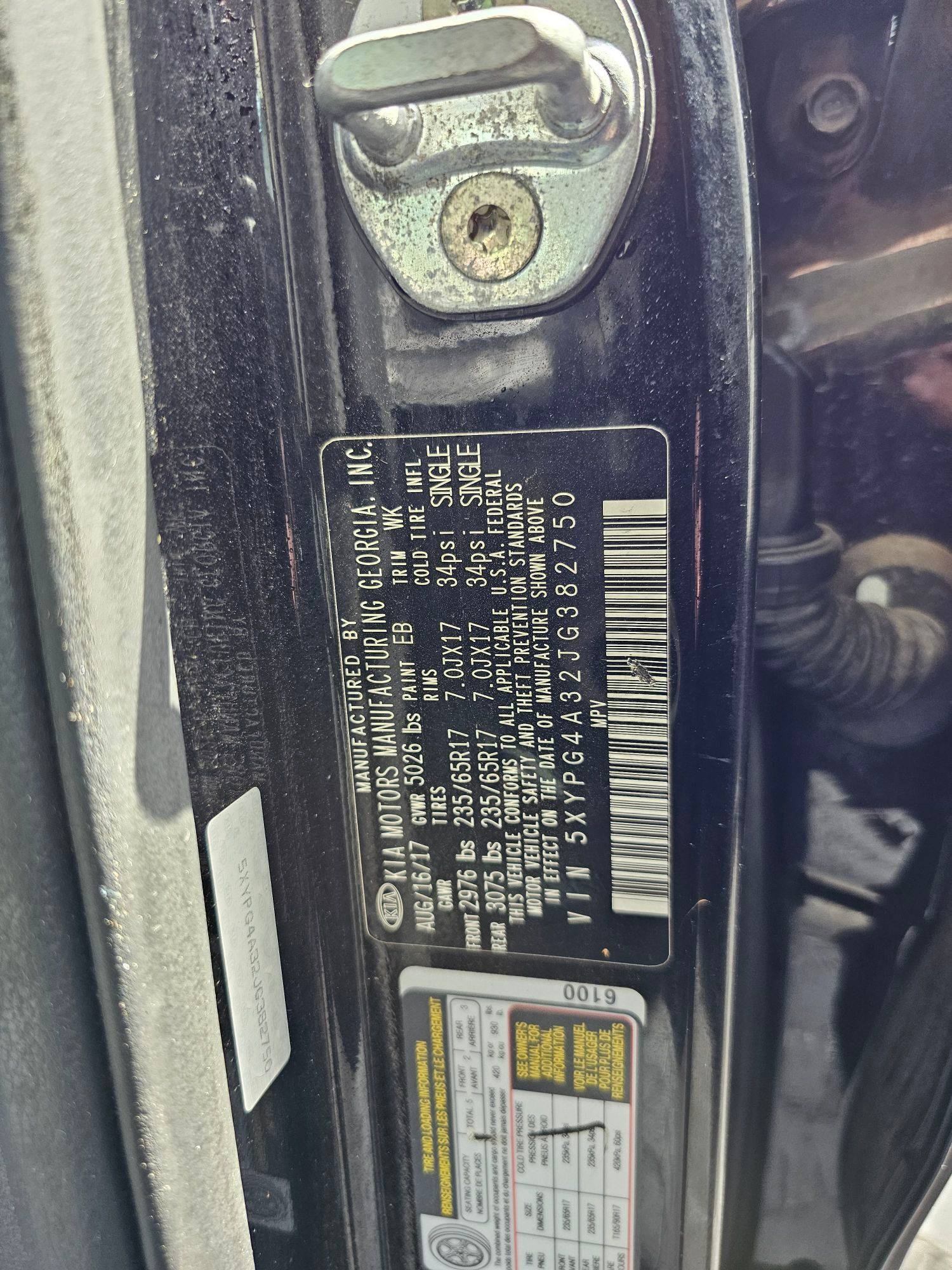 2018 KIA SORENTO — 96745 Miles — Lot 88134895 — Souq - Marhaba Auctions Used Cars - Image 9