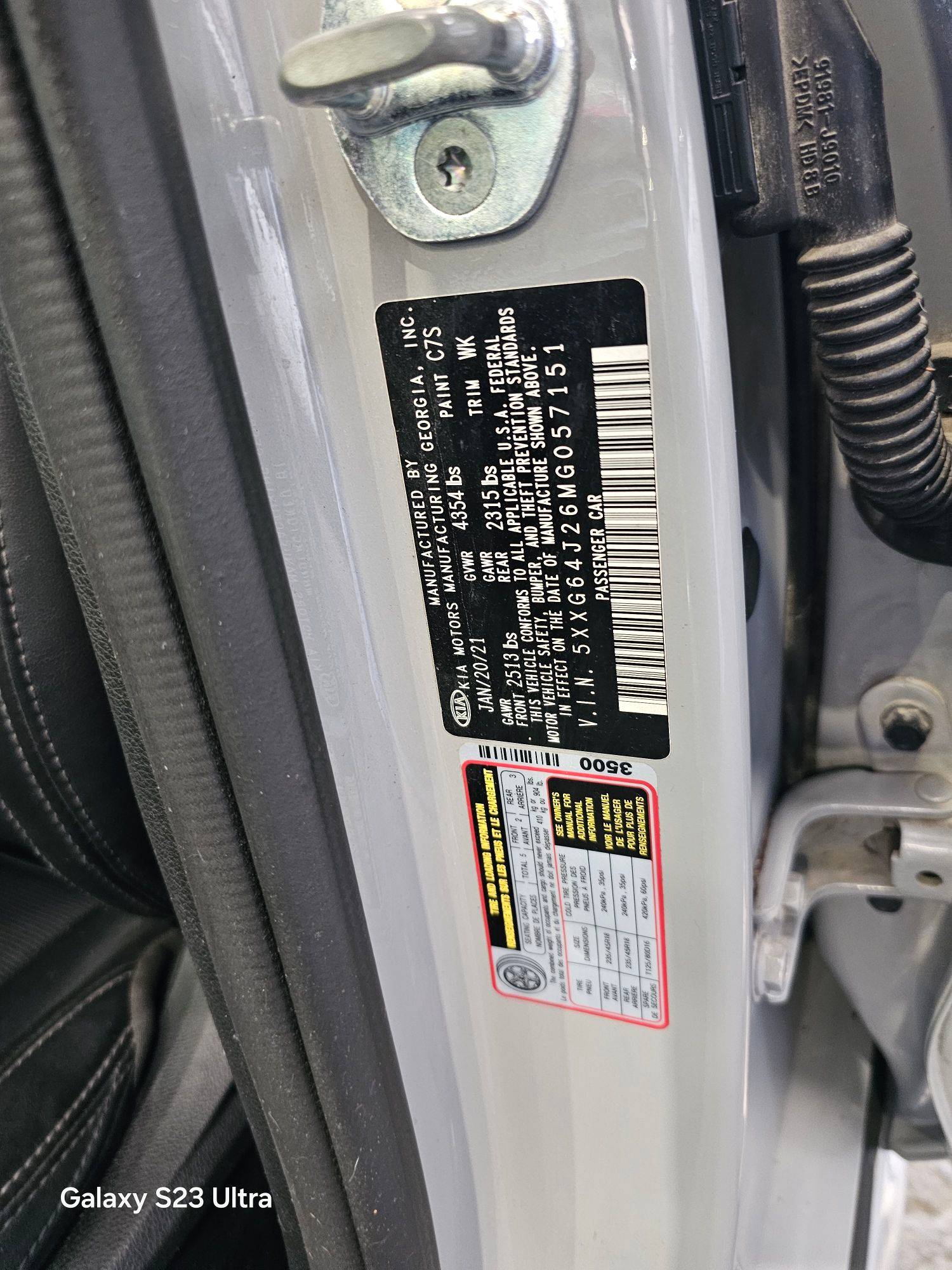 2021 KIA K5 — 36125 Miles — Lot G057151 — Main - Marhaba Auctions Used Cars - Image 10