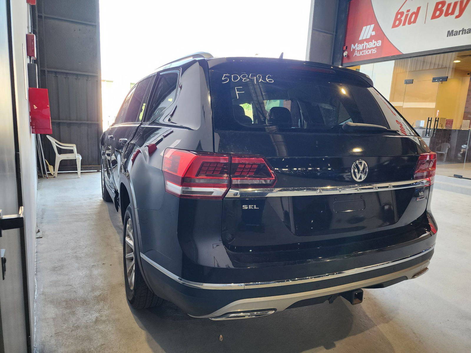 2019 VOLKSWAGEN ATLAS — 85197 Miles — Lot 8426 — Al Quoz - Marhaba Auctions Used Cars - Image 4
