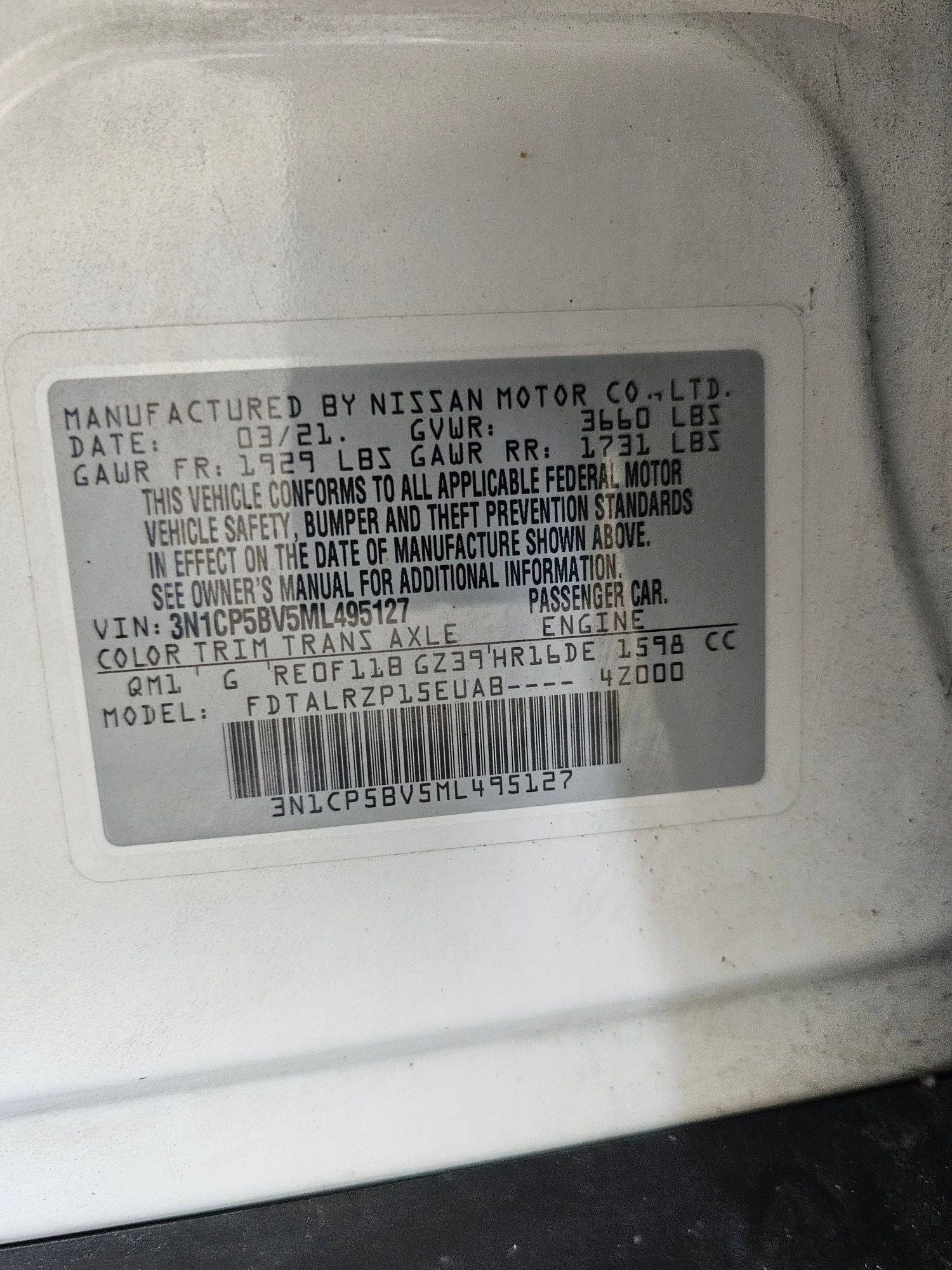 2021 NISSAN KICKS — 108553 Miles — Lot 83967605 — Main - Marhaba Auctions Used Cars - Image 9