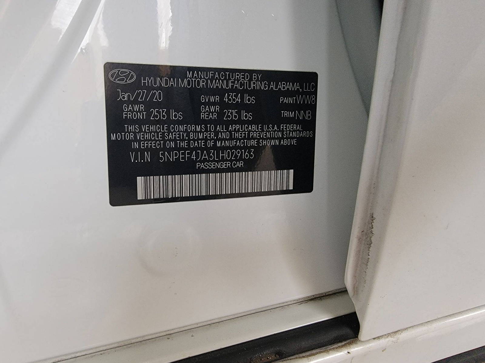 HYUNDAI SONATA 2020 - Marhaba Auction Used Cars - Image 10