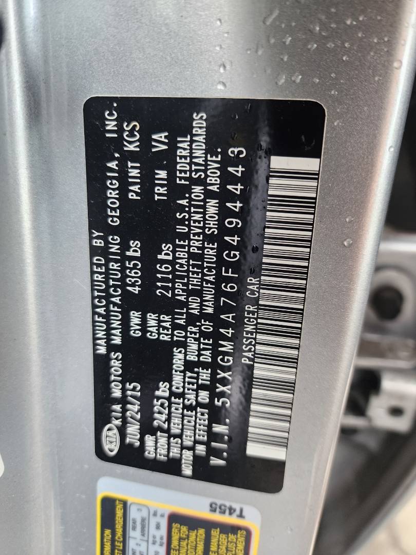 2015 KIA OPTIMA — 92090 Miles — Lot 94443 - Marhaba Auctions Used Cars - Image 4