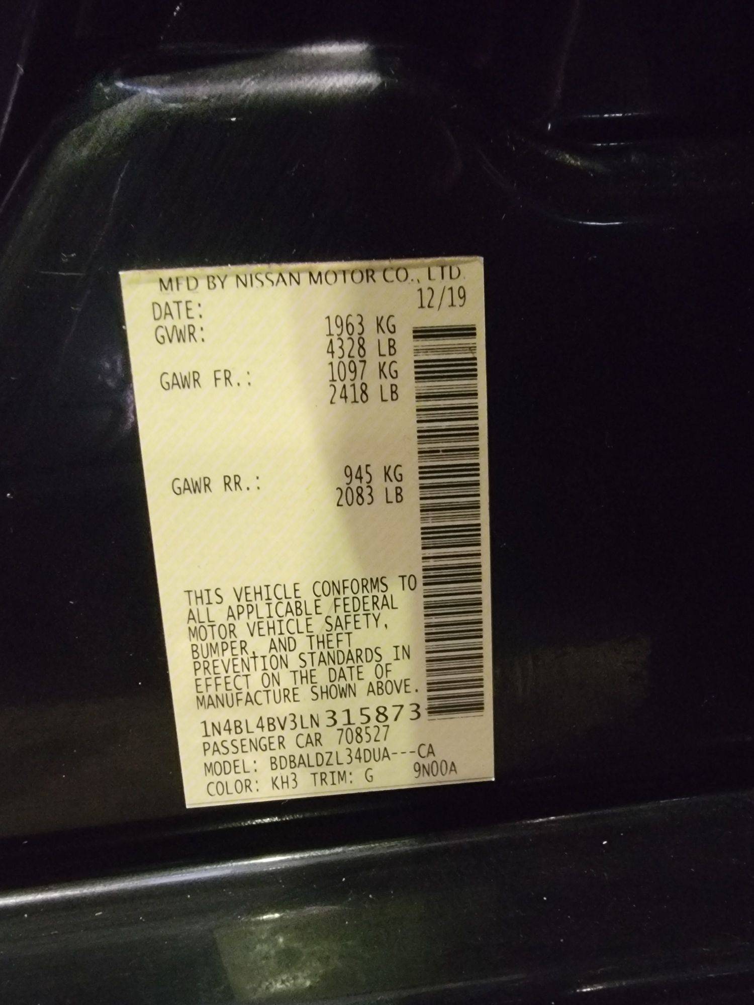 NISSAN ALTIMA 2020 - Marhaba Auction Used Cars - Image 9