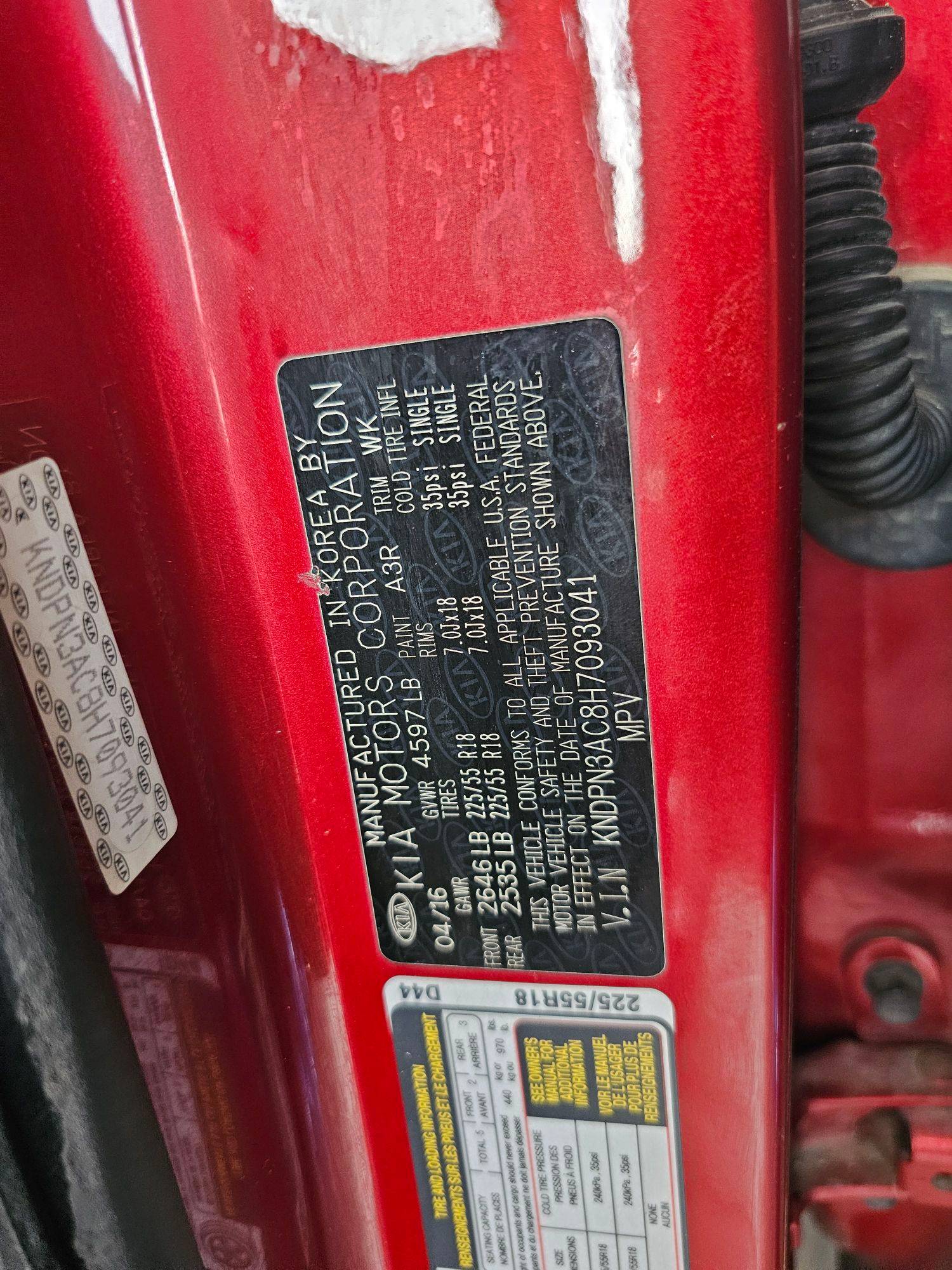 KIA SPORTAGE 2017 - Marhaba Auction Used Cars - Image 9