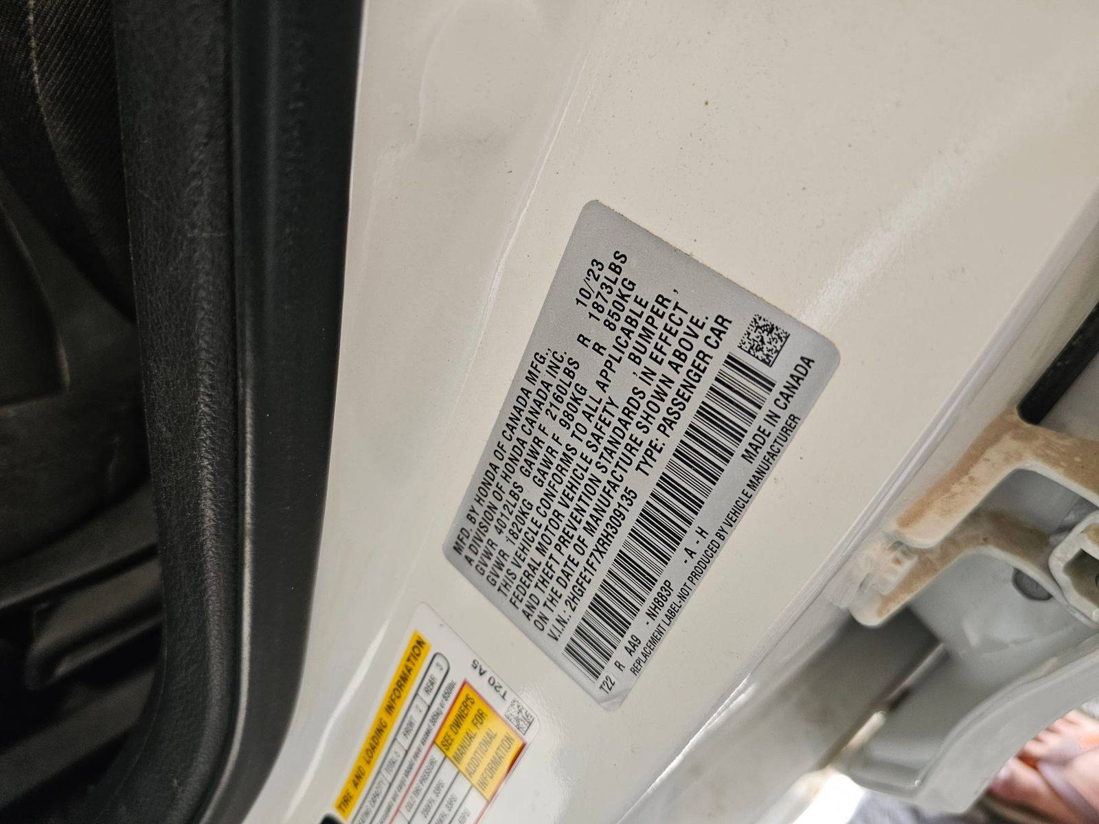 HONDA CIVIC 2024 - Marhaba Auction Used Cars - Image 10