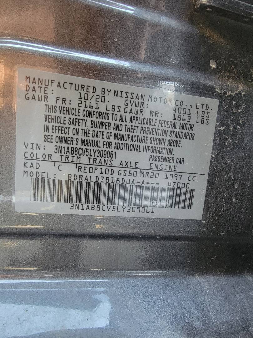 2020 NISSAN SENTRA — 28901 Miles — Lot 309061 - Marhaba Auctions Used Cars - Image 9