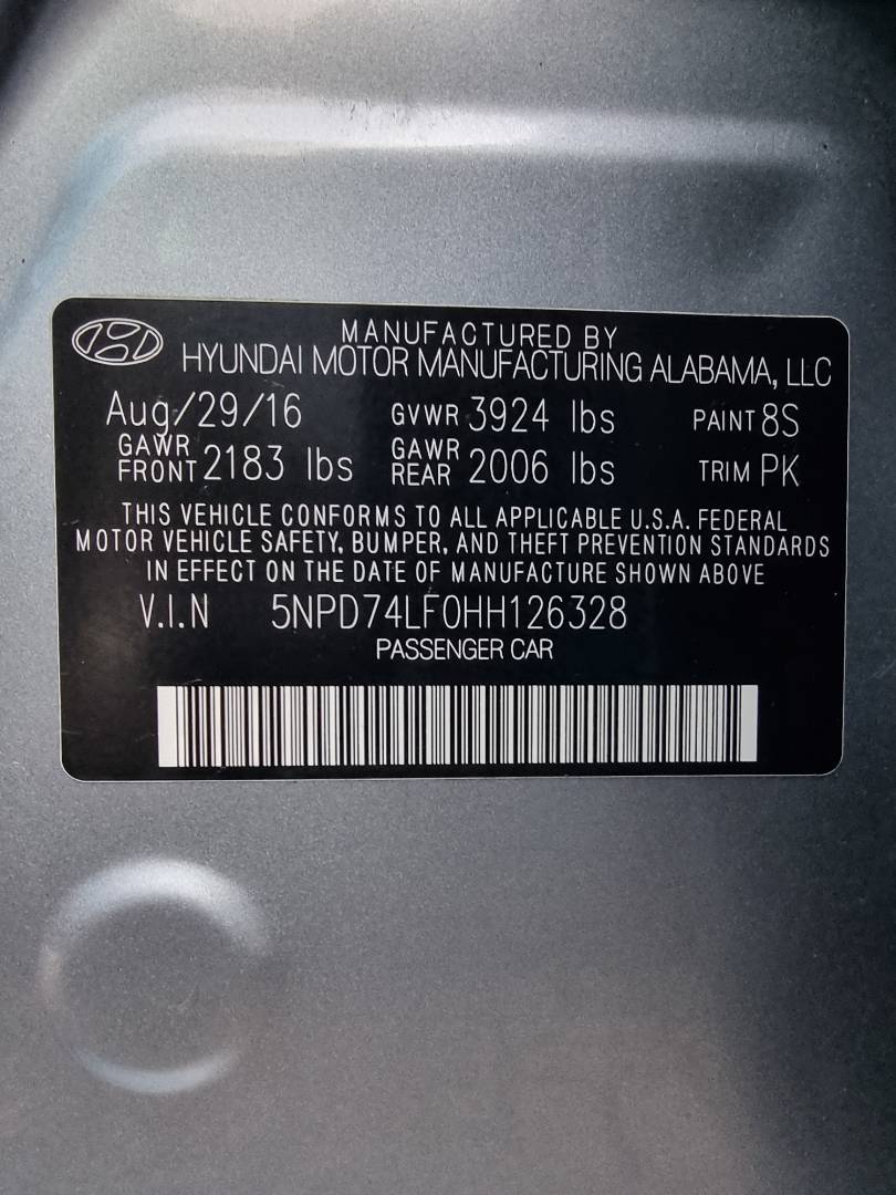 2017 HYUNDAI ELANTRA — 190223 Miles — Lot 59791024 — Ind. 12 - Marhaba Auctions Used Cars - Image 9