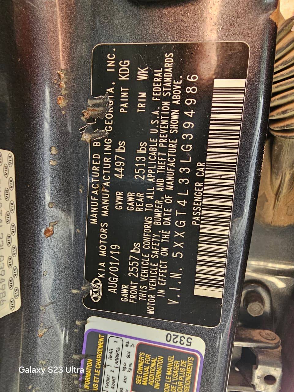 KIA OPTIMA 2020 - Marhaba Auction Used Cars - Image 9