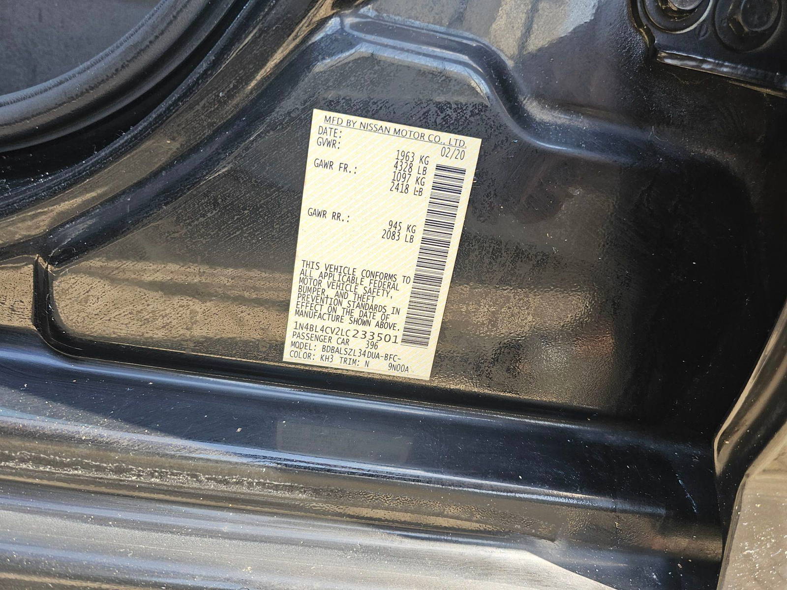 NISSAN ALTIMA 2020 - Marhaba Auction Used Cars - Image 9