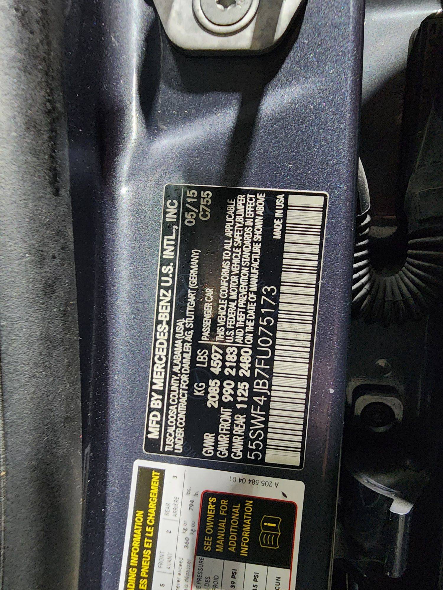 MERCEDES BENZ C300 2015 - Marhaba Auction Used Cars - Image 12