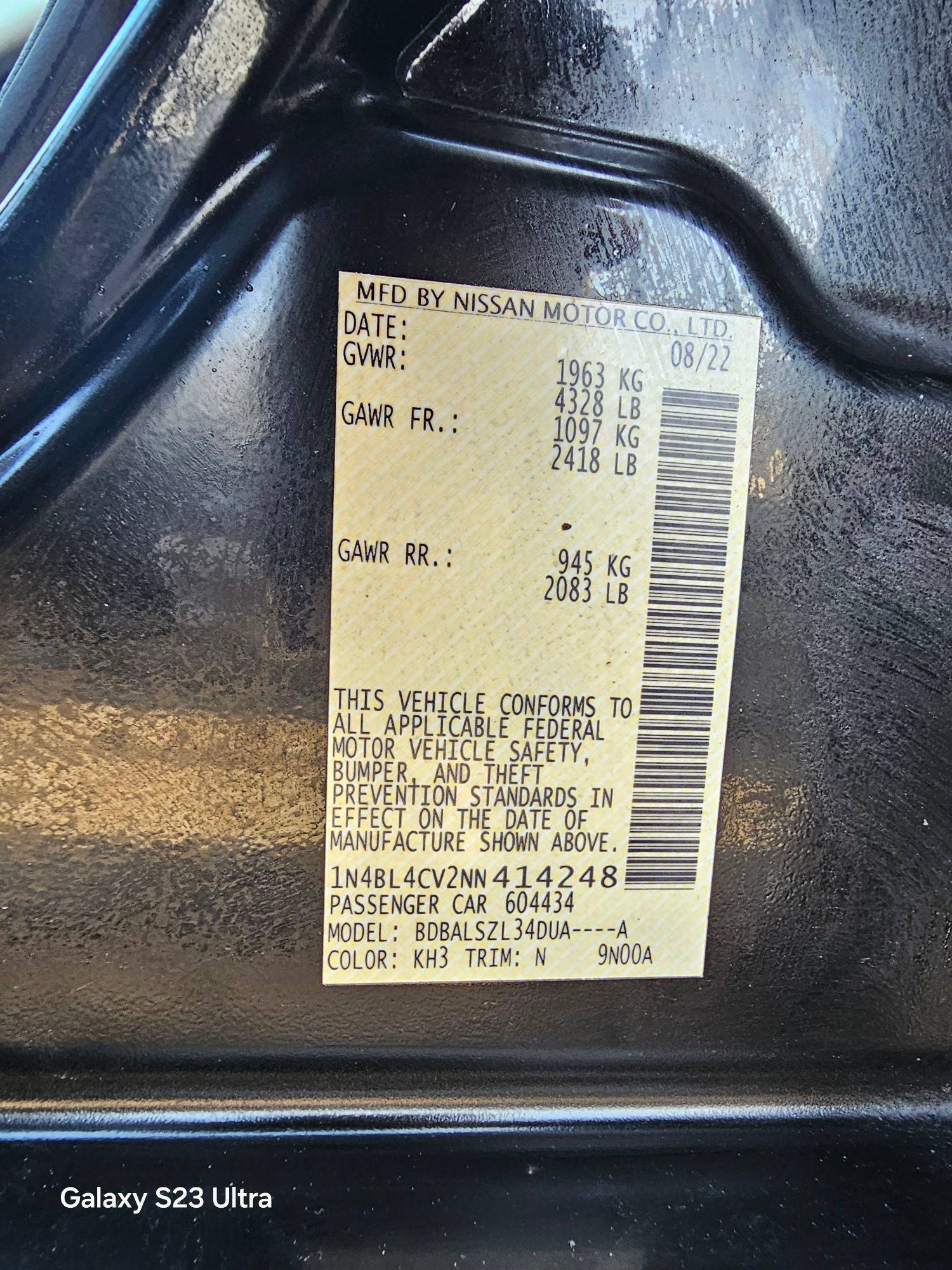 NISSAN ALTIMA 2022 - Marhaba Auction Used Cars - Image 10