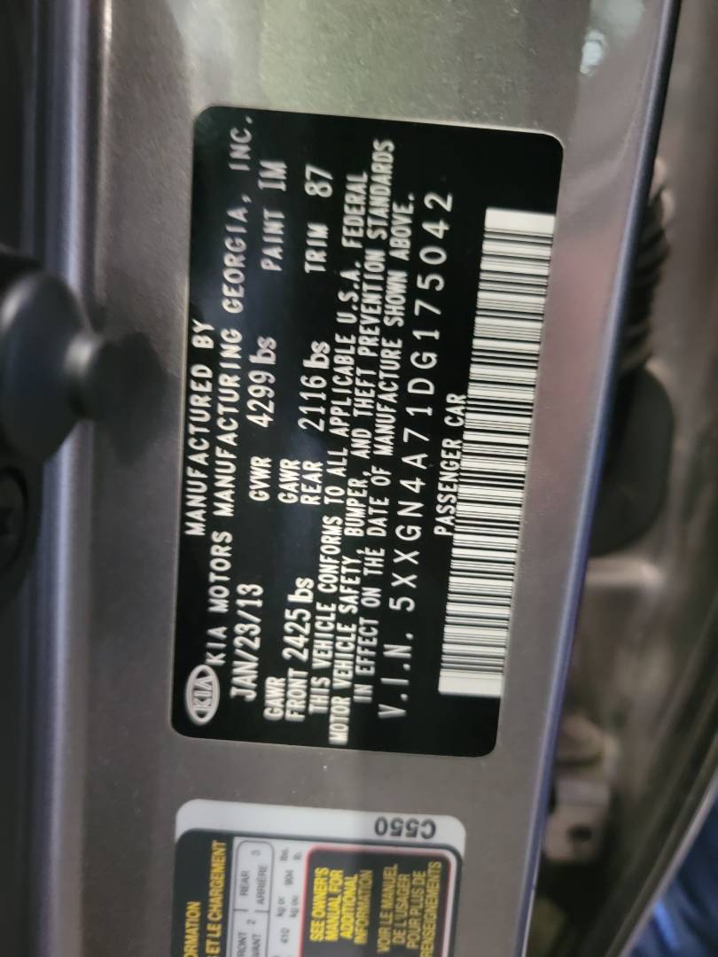 2013 KIA OPTIMA — 255970 Miles — Lot DG175042 — Main - Marhaba Auctions Used Cars - Image 9