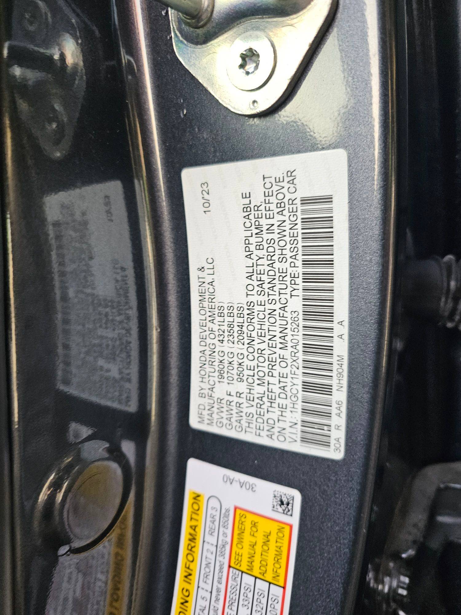 2024 HONDA ACCORD — 11858 Miles — Lot A015263 — Souq - Marhaba Auctions Used Cars - Image 11