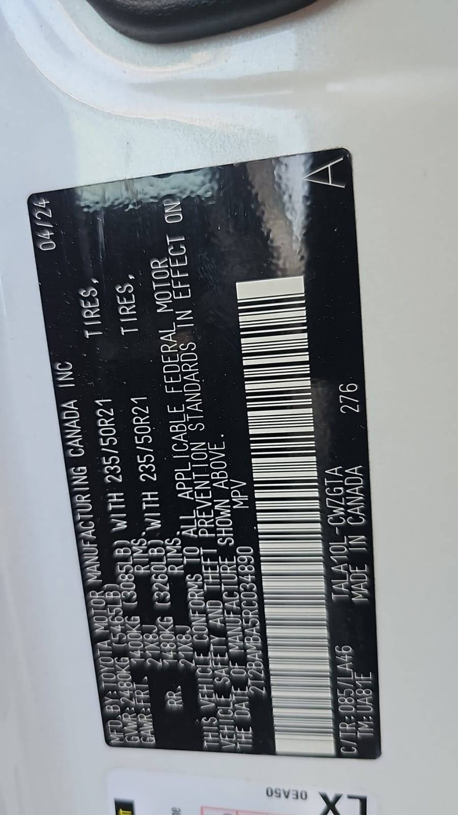 LEXUS RX 350 2024 - Marhaba Auction Used Cars - Image 9