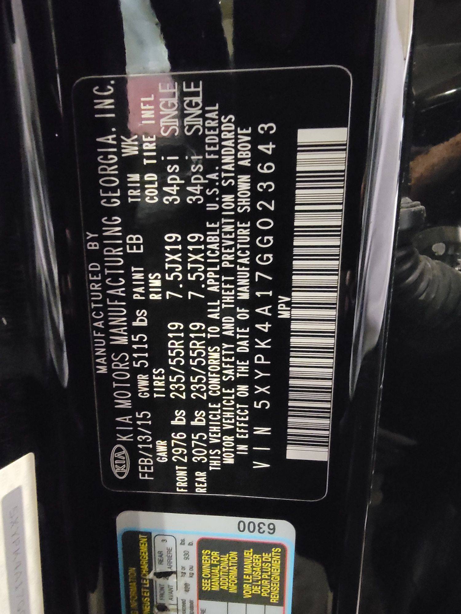 KIA SORENTO 2016 - Marhaba Auction Used Cars - Image 11