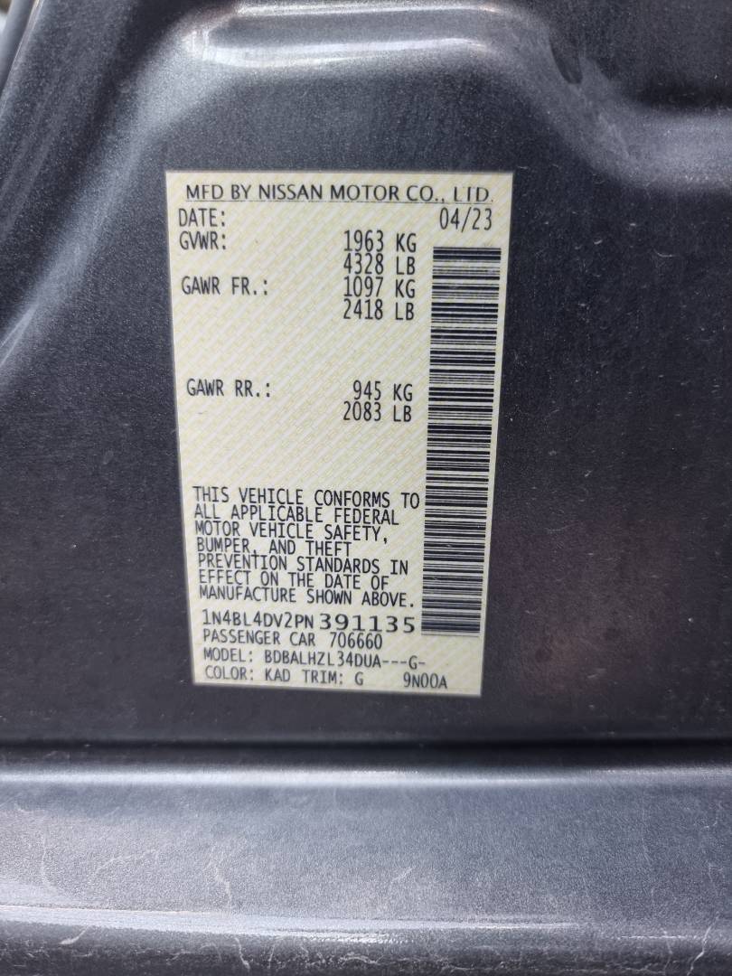 2023 NISSAN ALTIMA — 61909 Miles — Lot PN391135 — Main - Marhaba Auctions Used Cars - Image 19