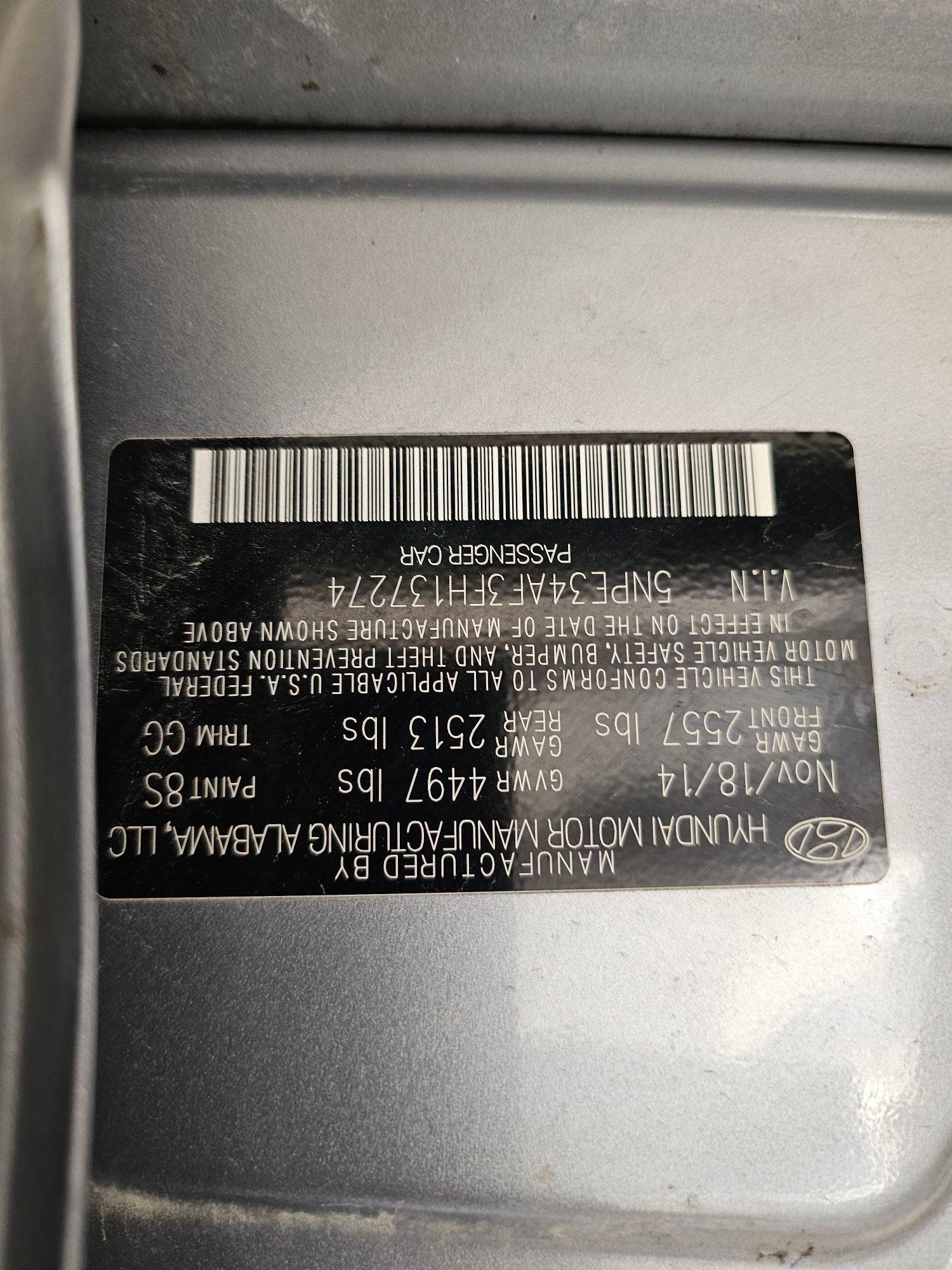 HYUNDAI SONATA 2015 - Marhaba Auction Used Cars - Image 10