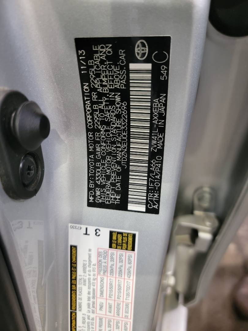 2014 TOYOTA PRIUS — 159058 Miles — Lot 65450203 - Marhaba Auctions Used Cars - Image 9