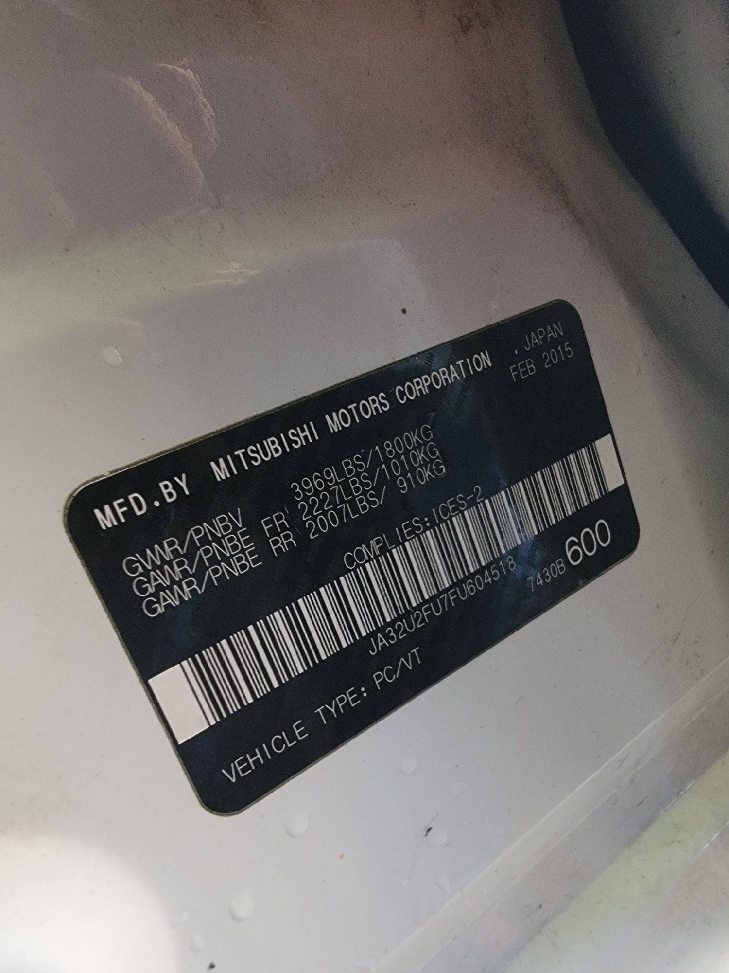 MITSUBISHI LANCER 2015 - Marhaba Auction Used Cars - Image 9