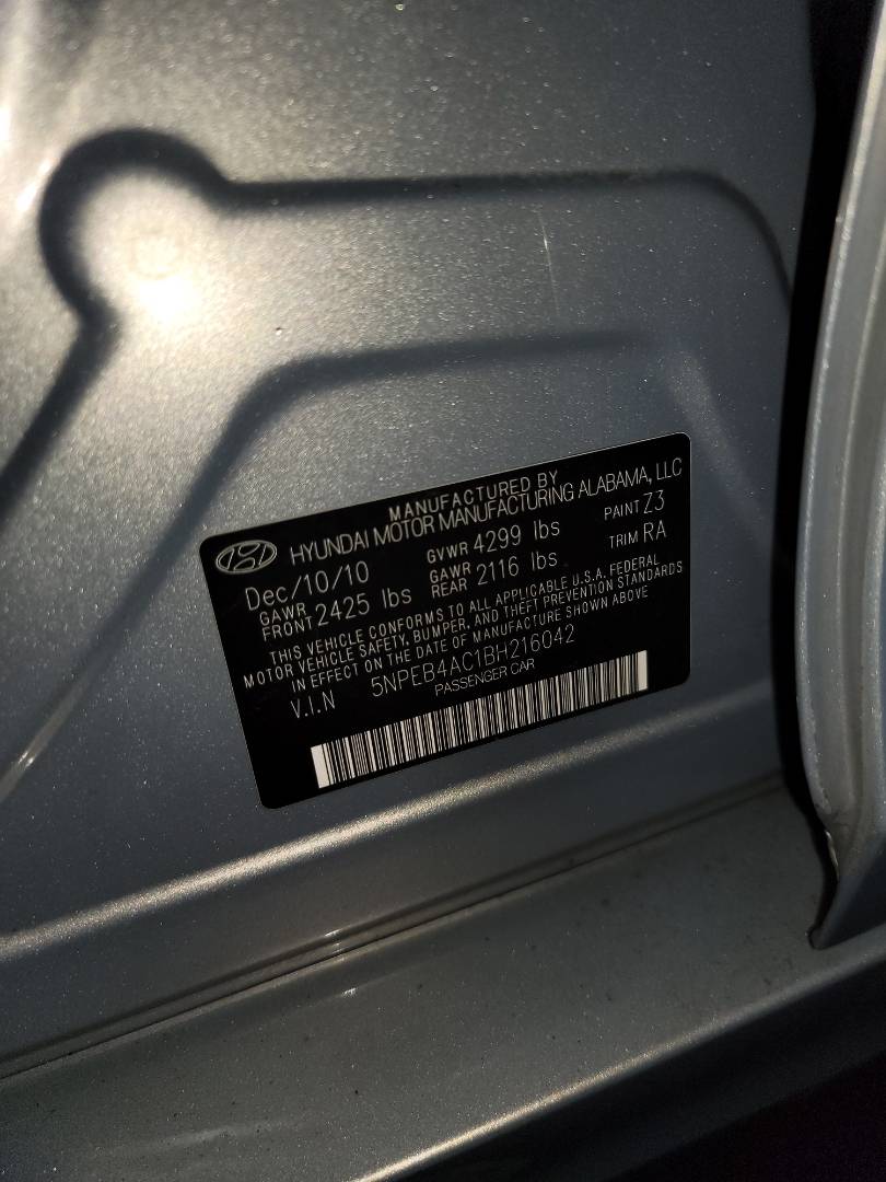 2011 HYUNDAI SONATA — 152814 Miles — Lot 68507133 - Marhaba Auctions Used Cars - Image 9