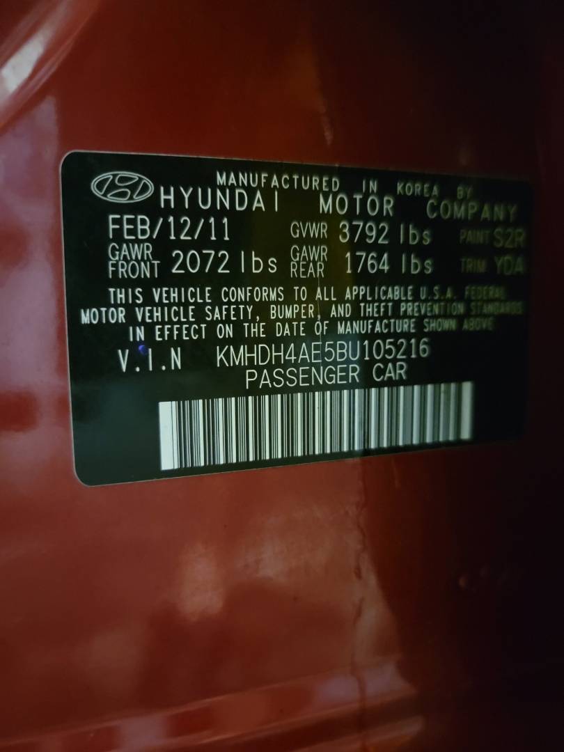 2011 HYUNDAI ELANTRA — 146804 Miles — Lot 38337362 - Marhaba Auctions Used Cars - Image 12