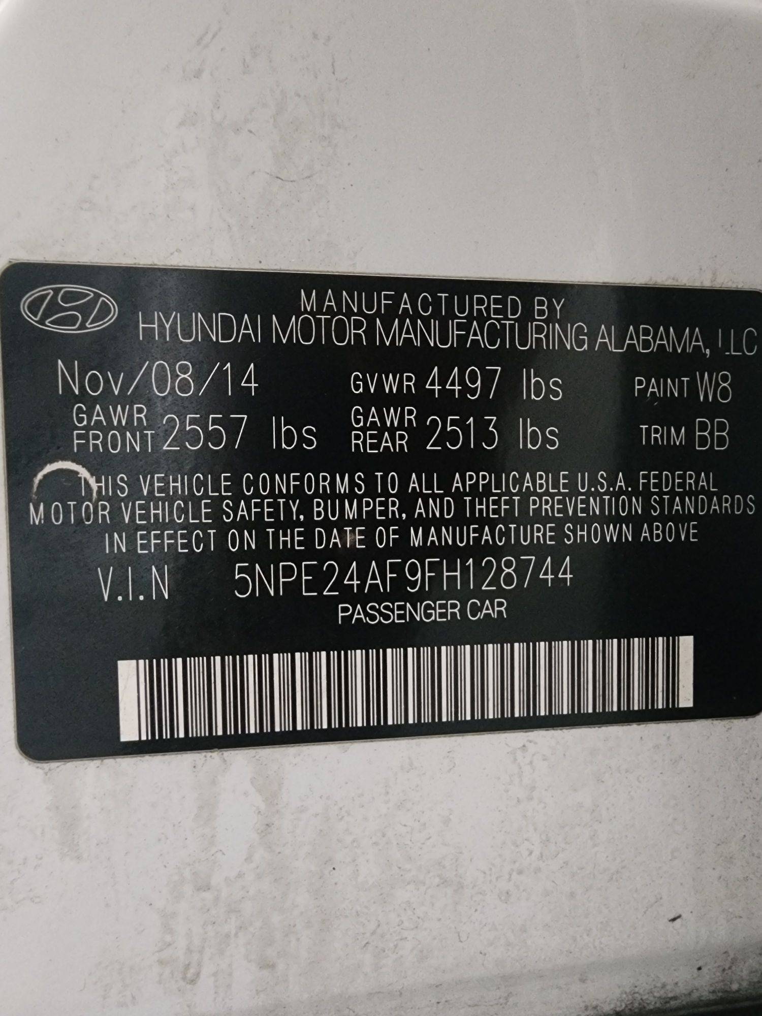2015 HYUNDAI SONATA — 160547 Miles — Lot 63020685 — Main - Marhaba Auctions Used Cars - Image 10