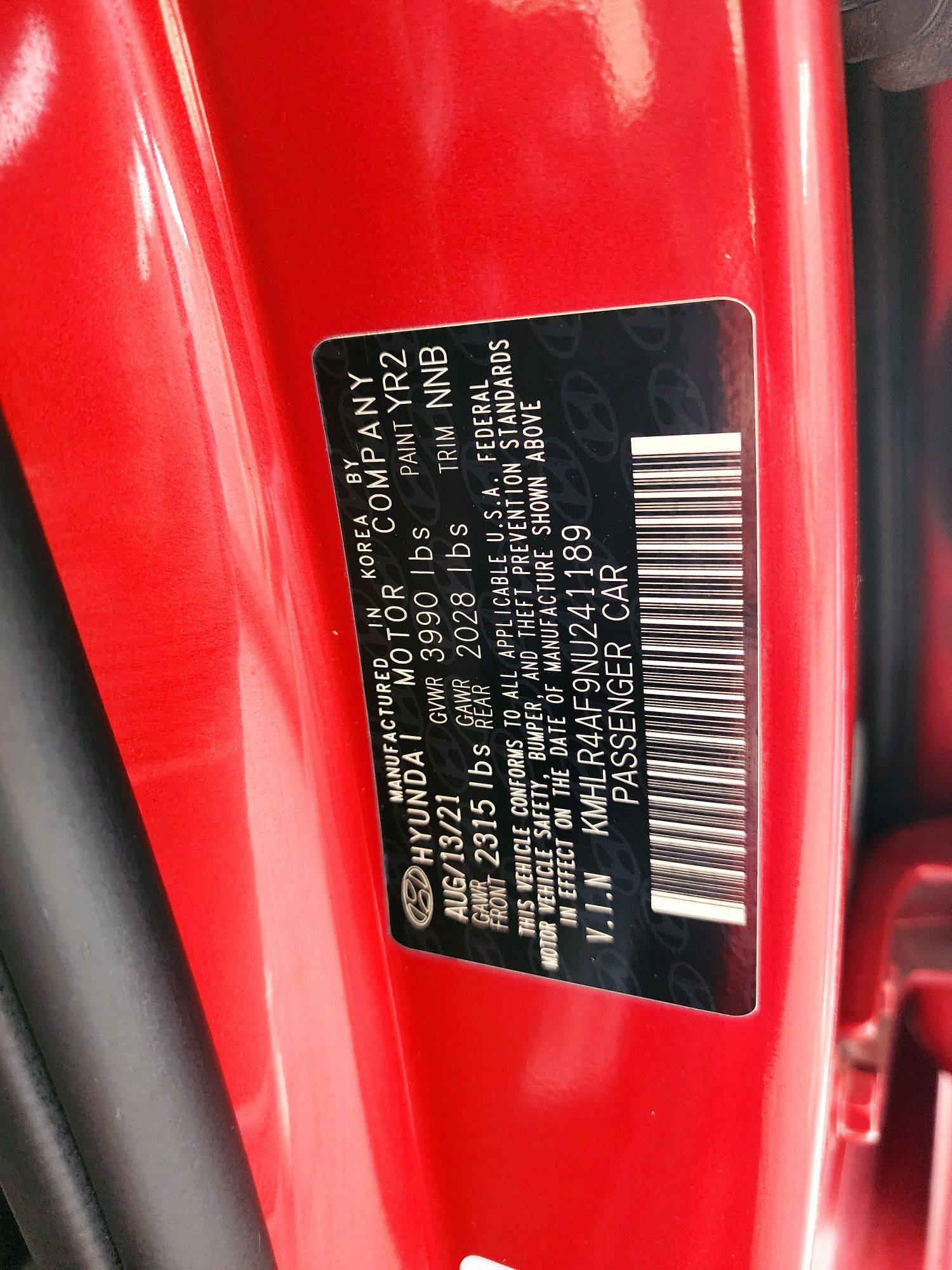 2022 HYUNDAI ELANTRA — 79454 Miles — Lot NU241189 — Souq - Marhaba Auctions Used Cars - Image 10