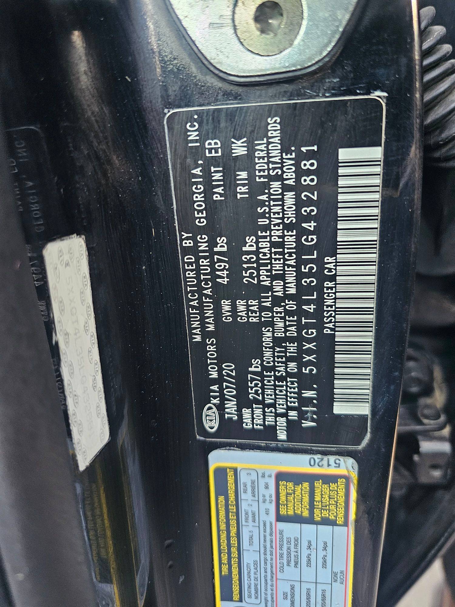 KIA OPTIMA 2020 - Marhaba Auction Used Cars - Image 10