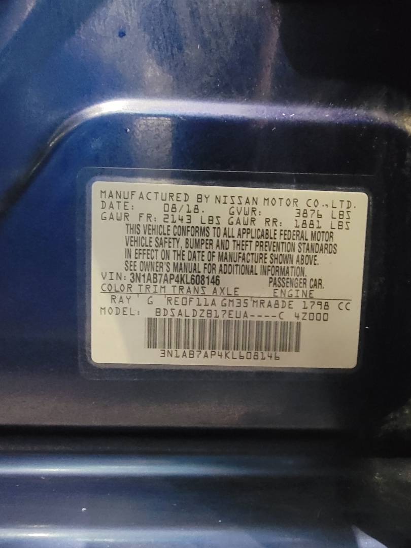 2019 NISSAN SENTRA — 67059 Miles — Lot 3N1AB7AP4KL608146 — Main - Marhaba Auctions Used Cars - Image 10