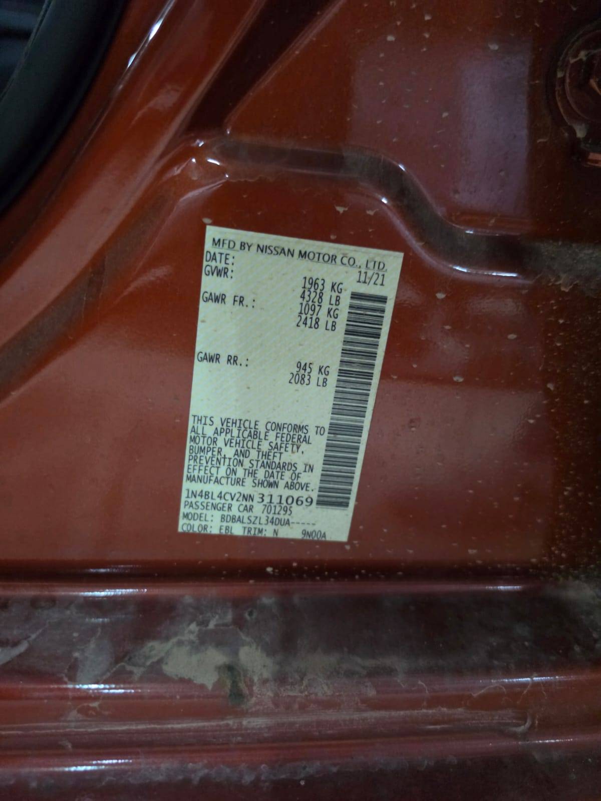 NISSAN ALTIMA 2022 - Marhaba Auction Used Cars - Image 10