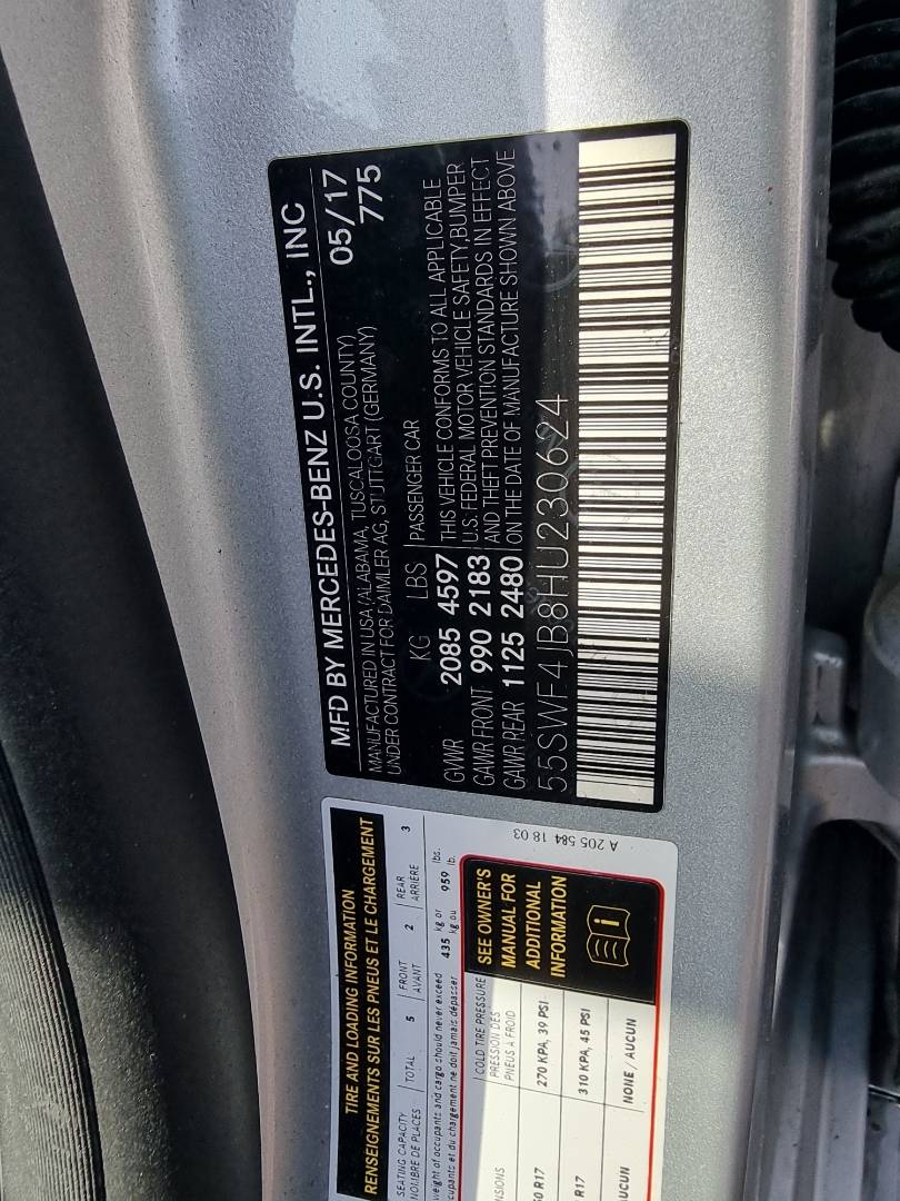 MERCEDES BENZ C300 2017 - Marhaba Auction Used Cars - Image 9